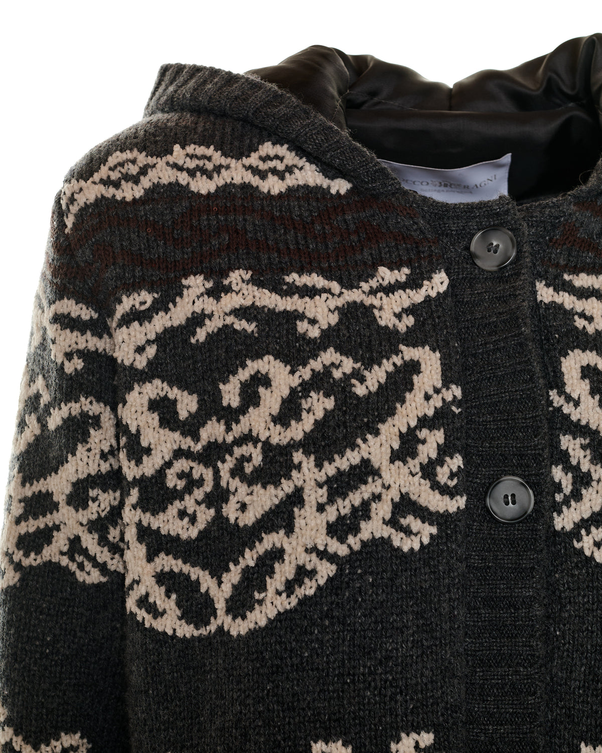Giubbino in maglia jacquard