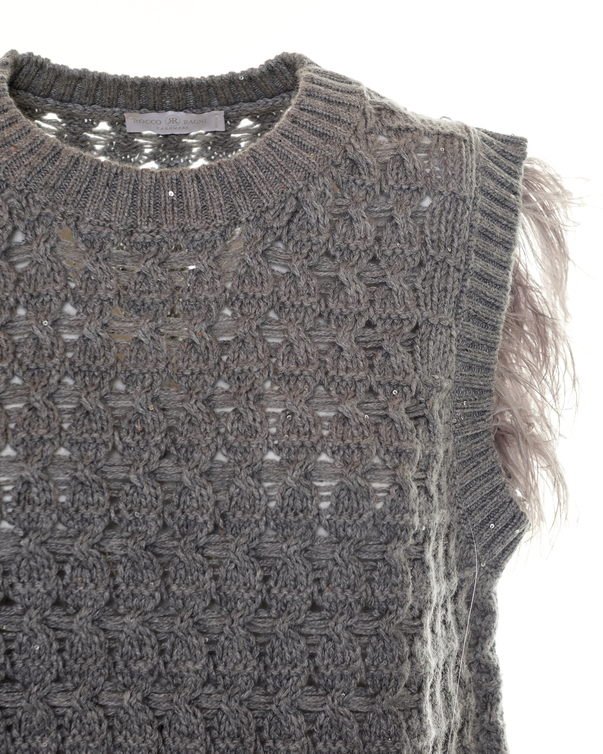 Gilet con piume