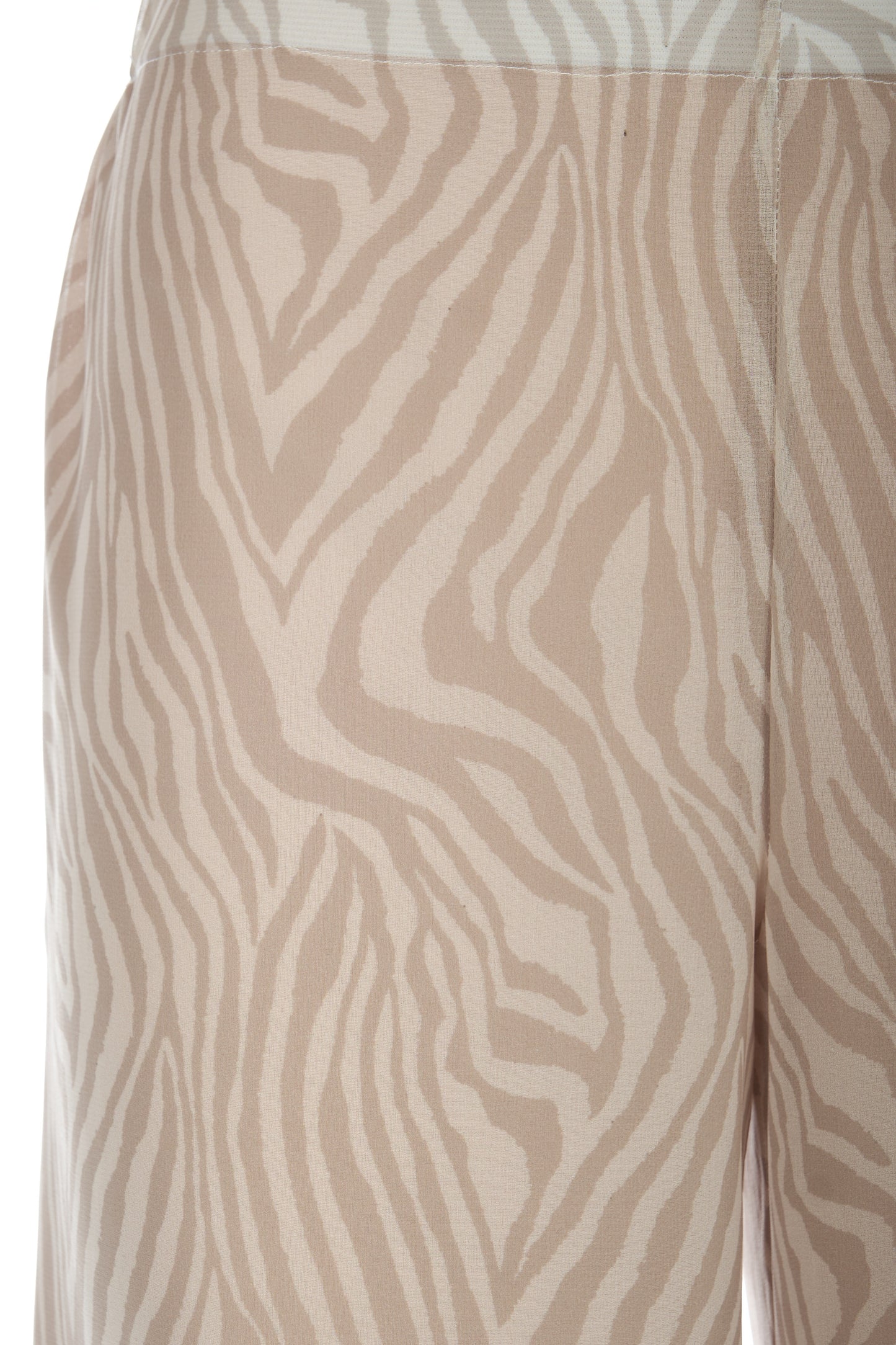 Pantaloni in georgette a fantasia