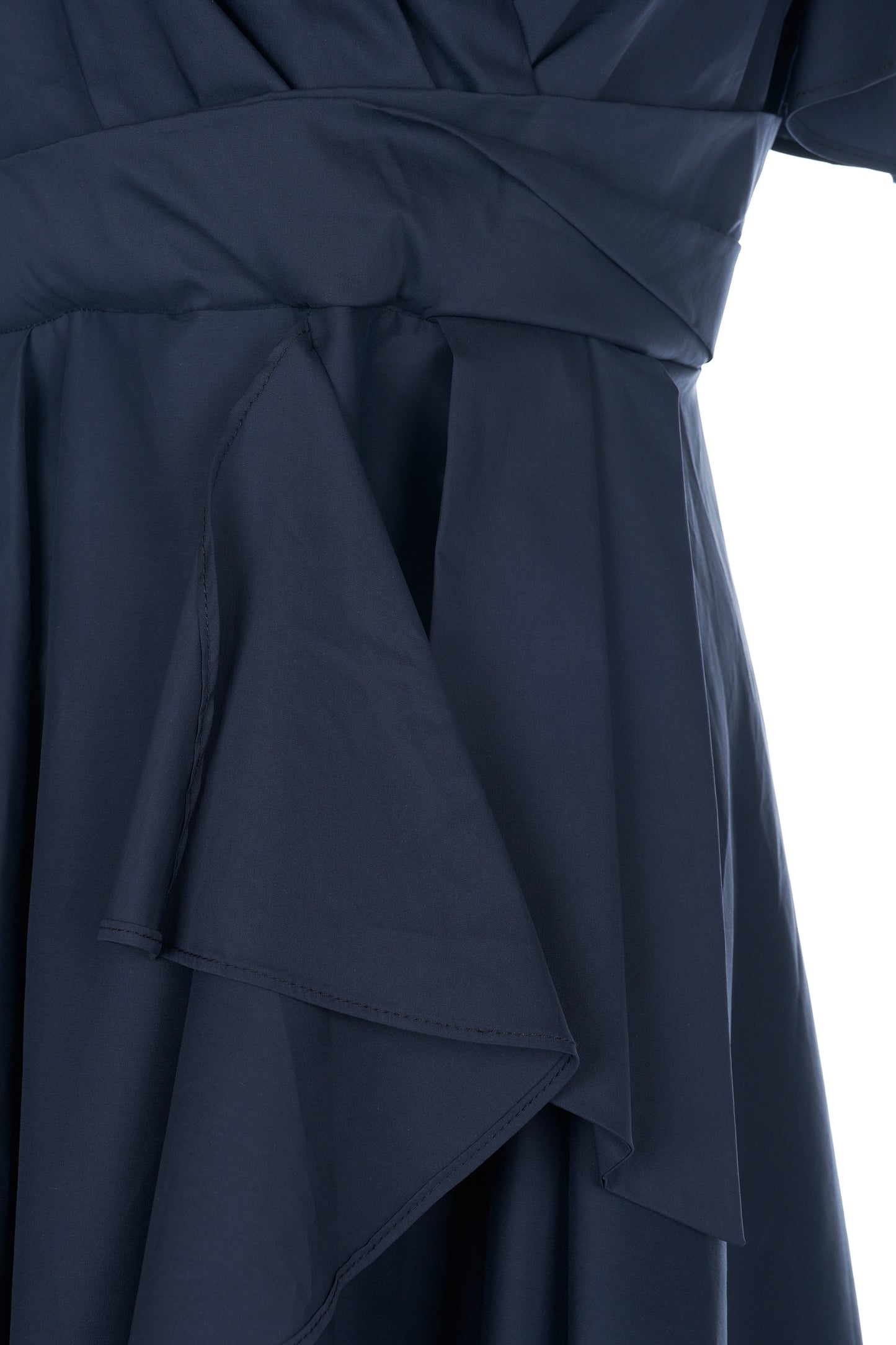 Abito in popeline con ruches