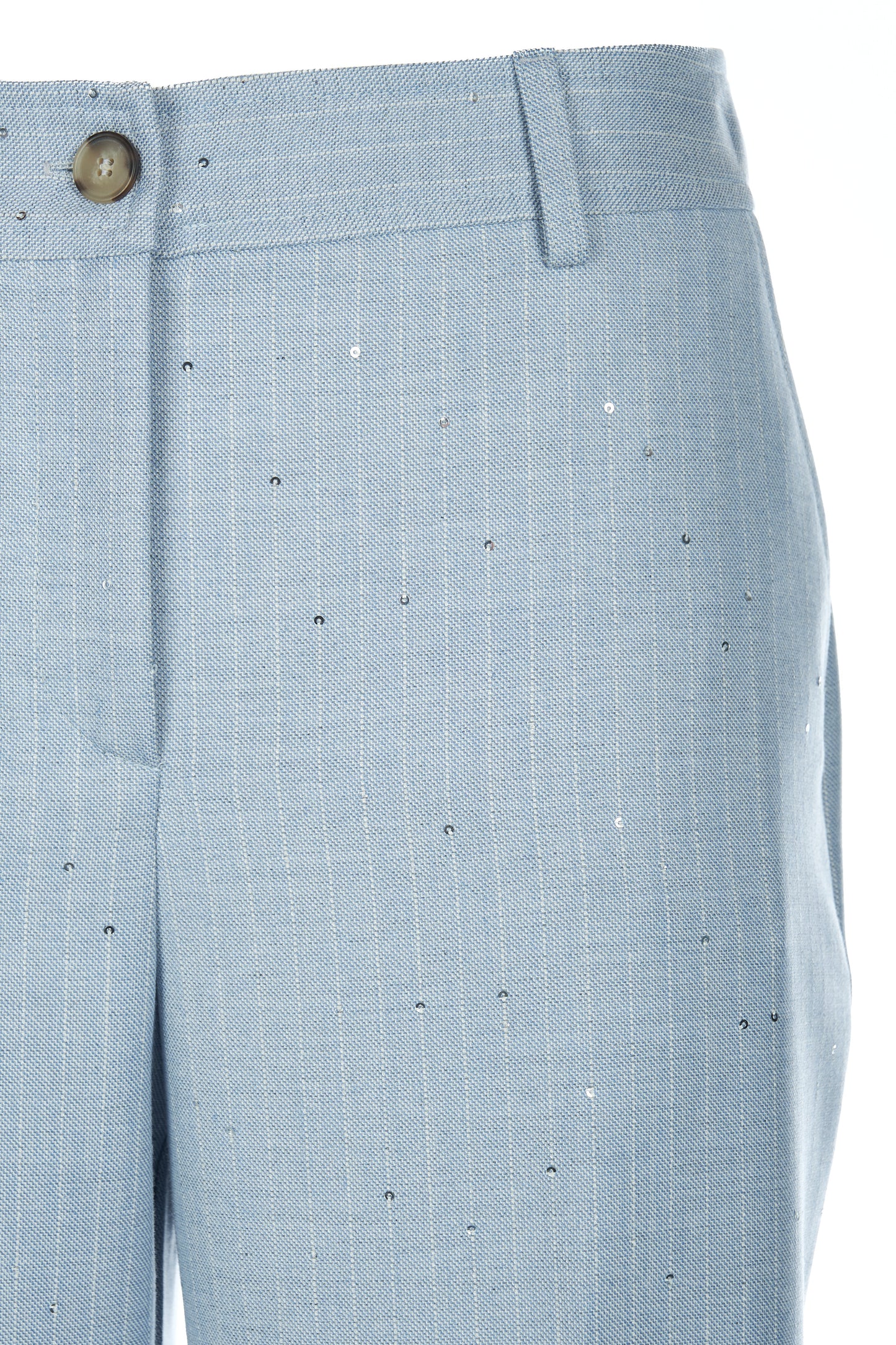 Pantaloni con micro paillettes