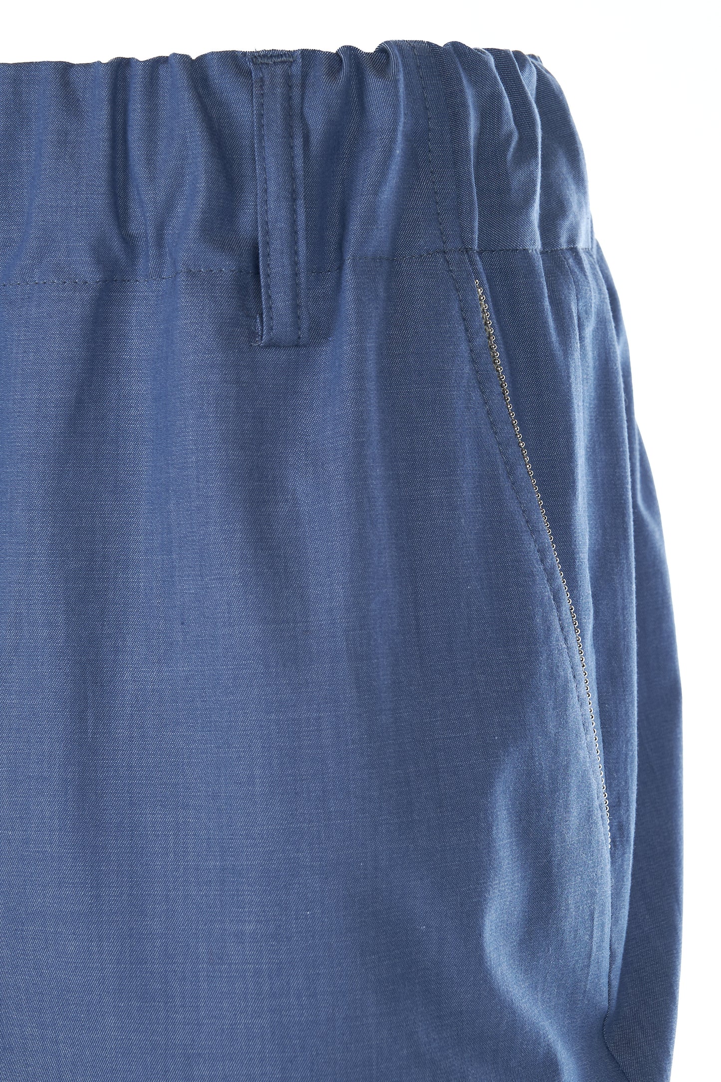 Pantaloni in denim con monile