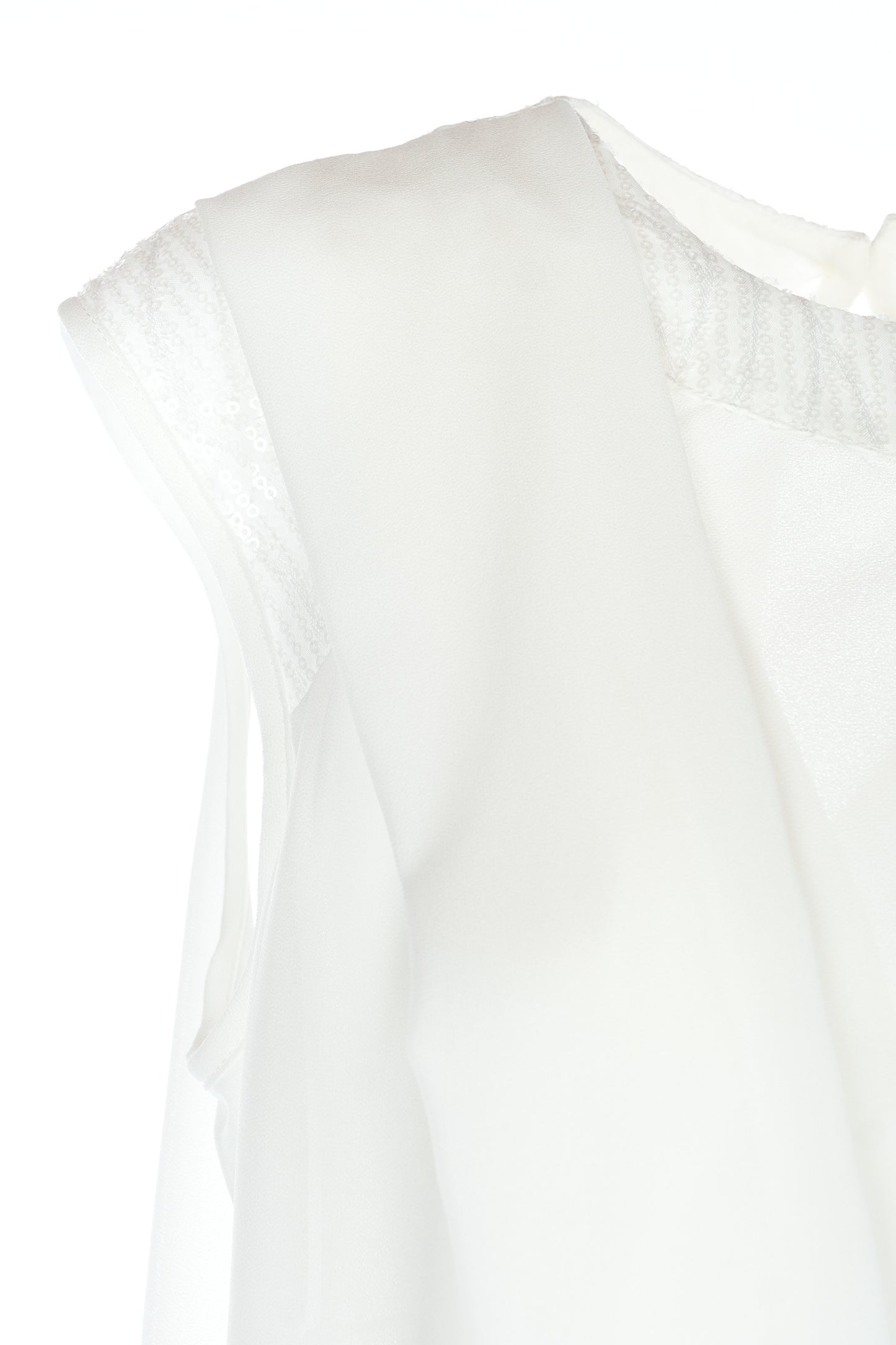 Blusa in tessuto combinato