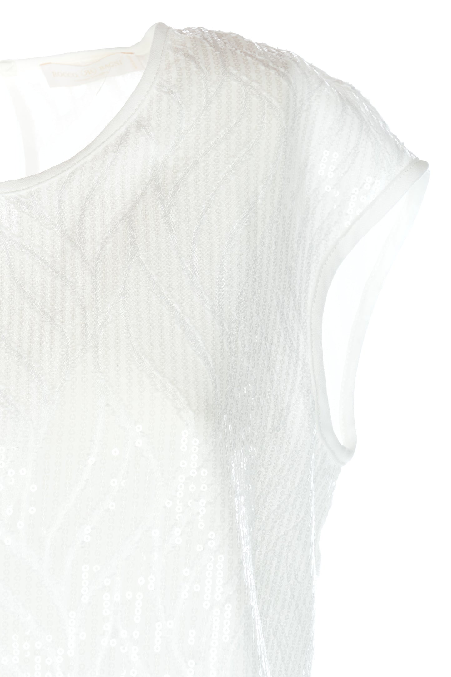 Blusa in tessuto combinato