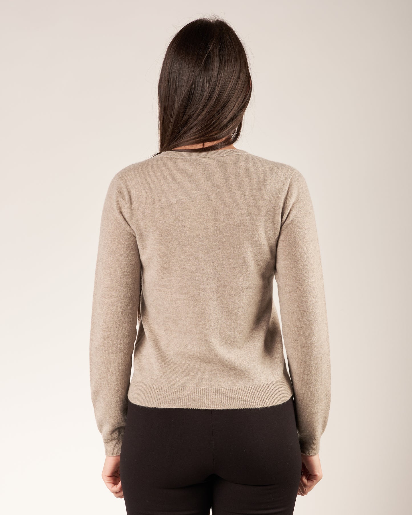 Pullover in cashmere con scollo a V