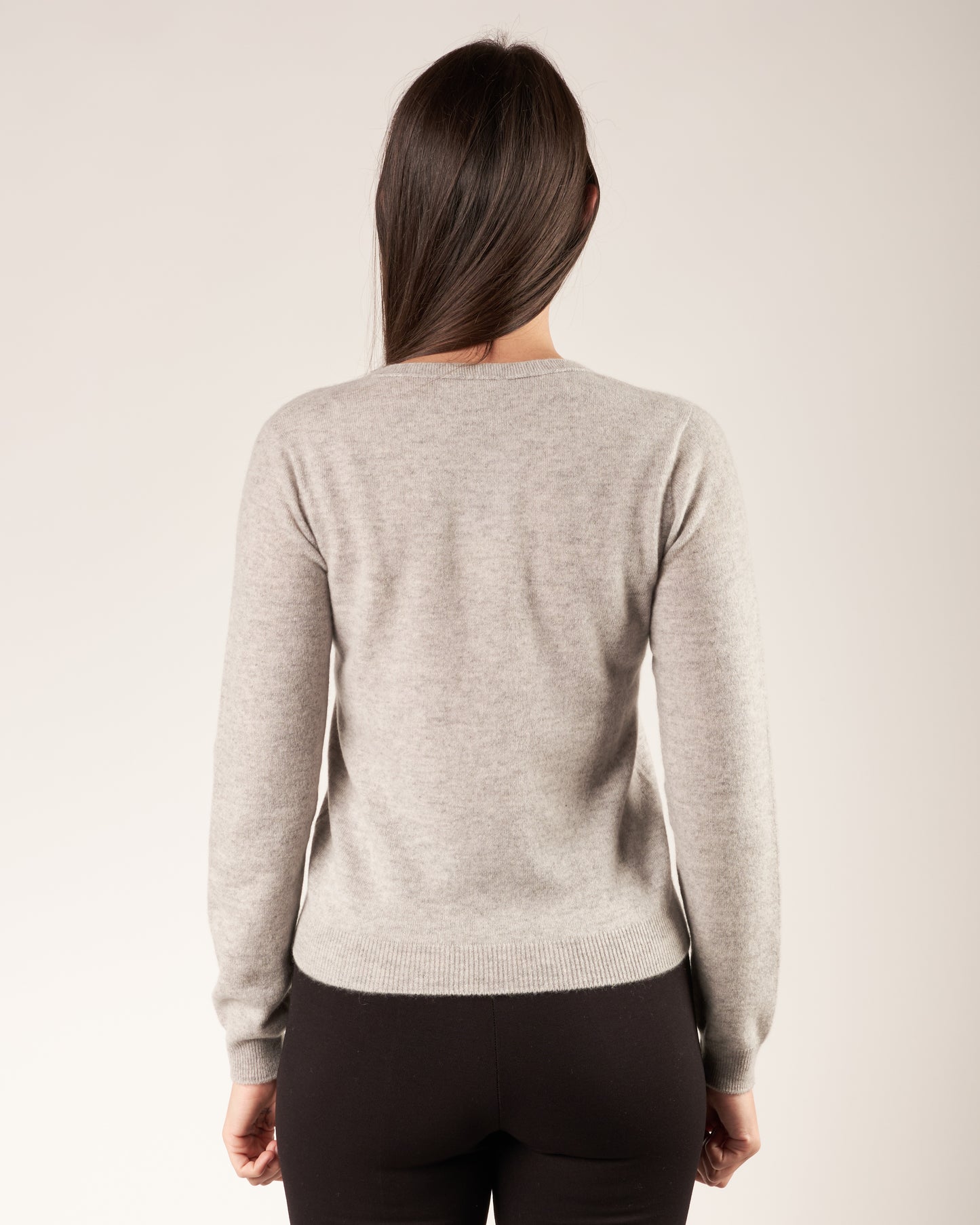 Pullover in cashmere con scollo a V