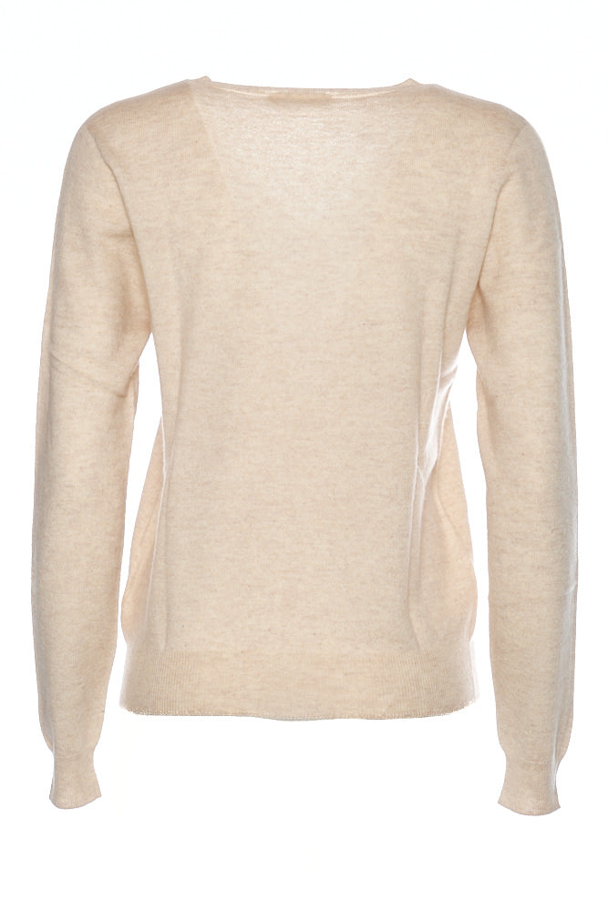 Maglia in cashmere con scollo a V