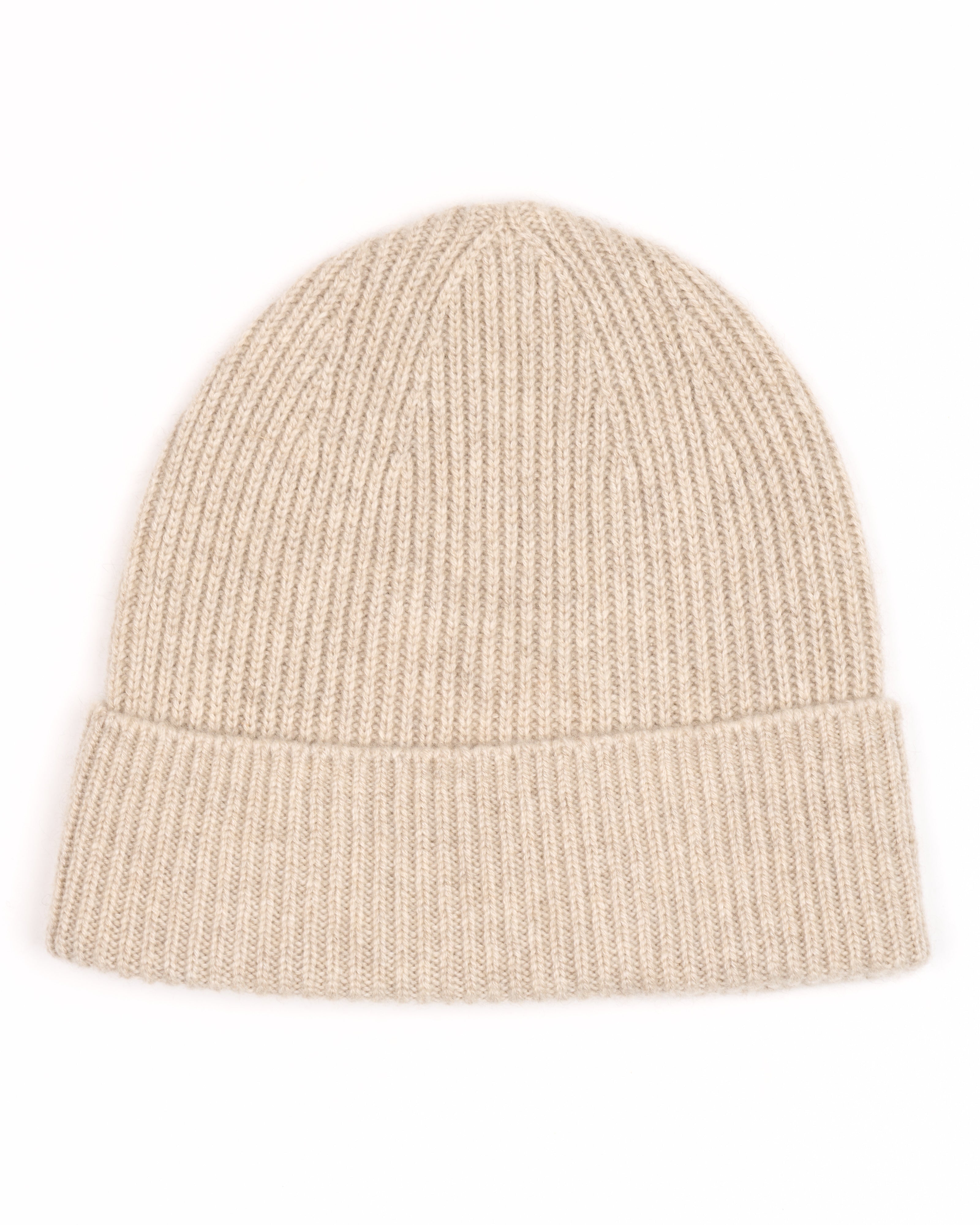 Cuffia a costine in cashmere