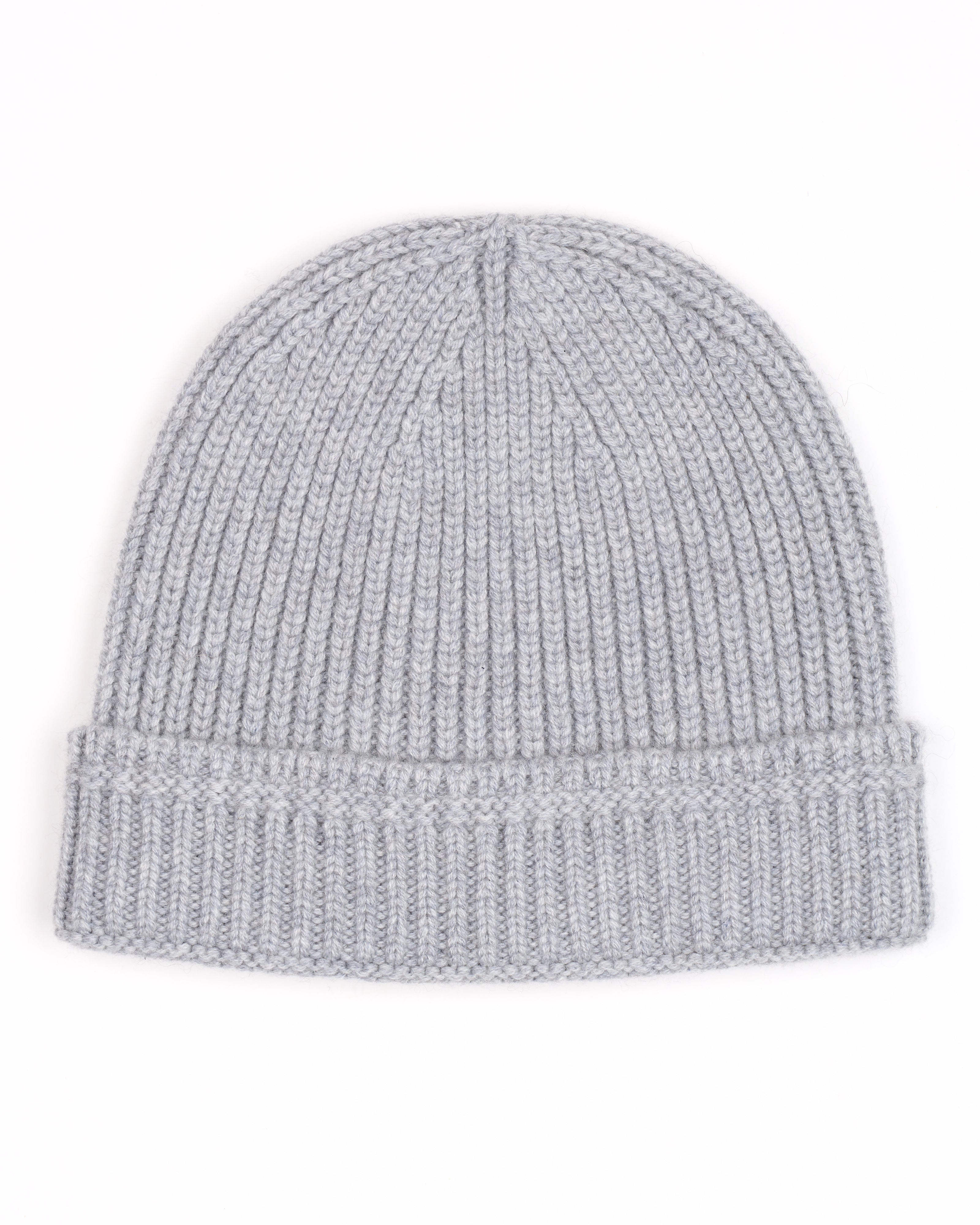 Cuffia a costine in cashmere