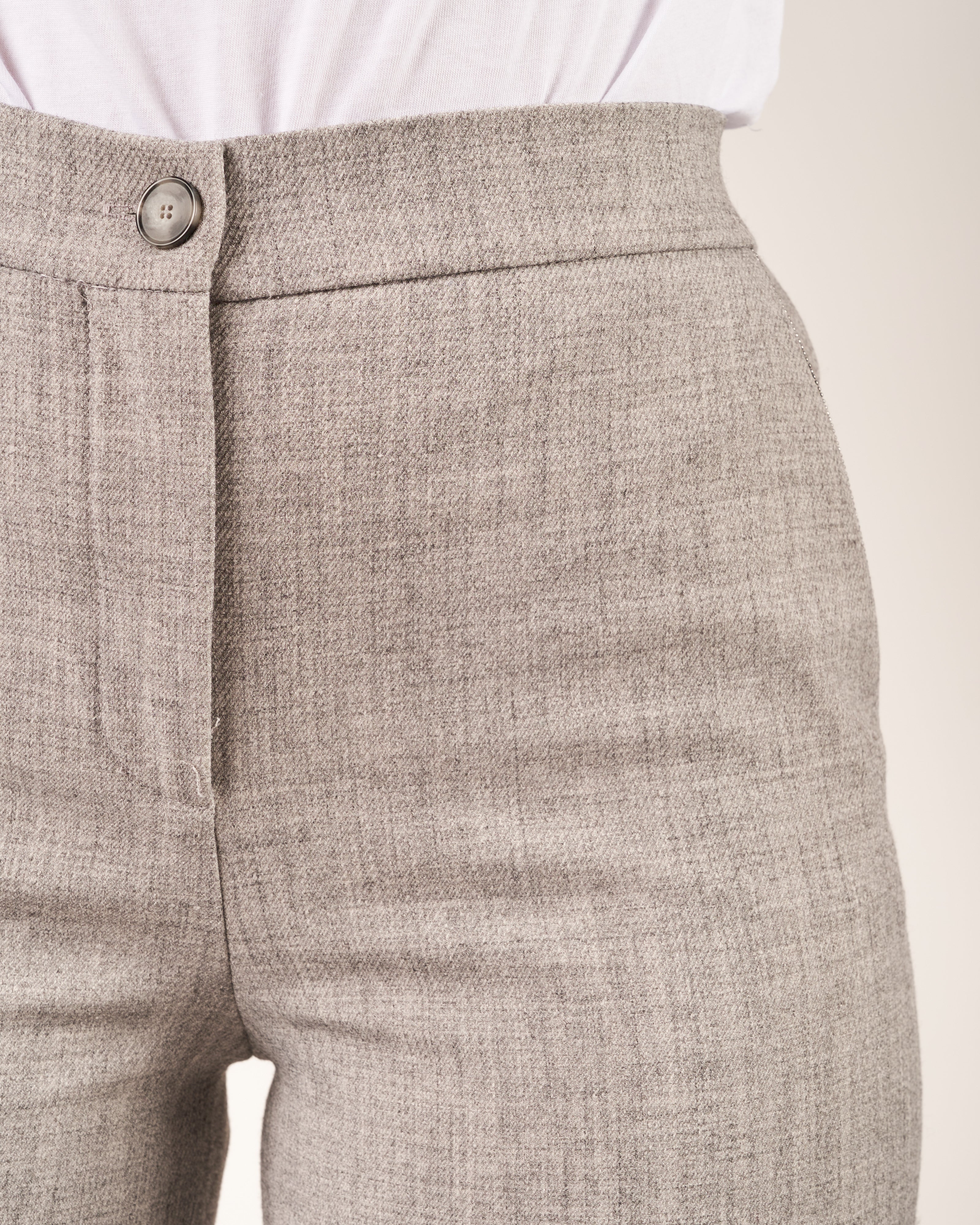 Pantaloni con monile