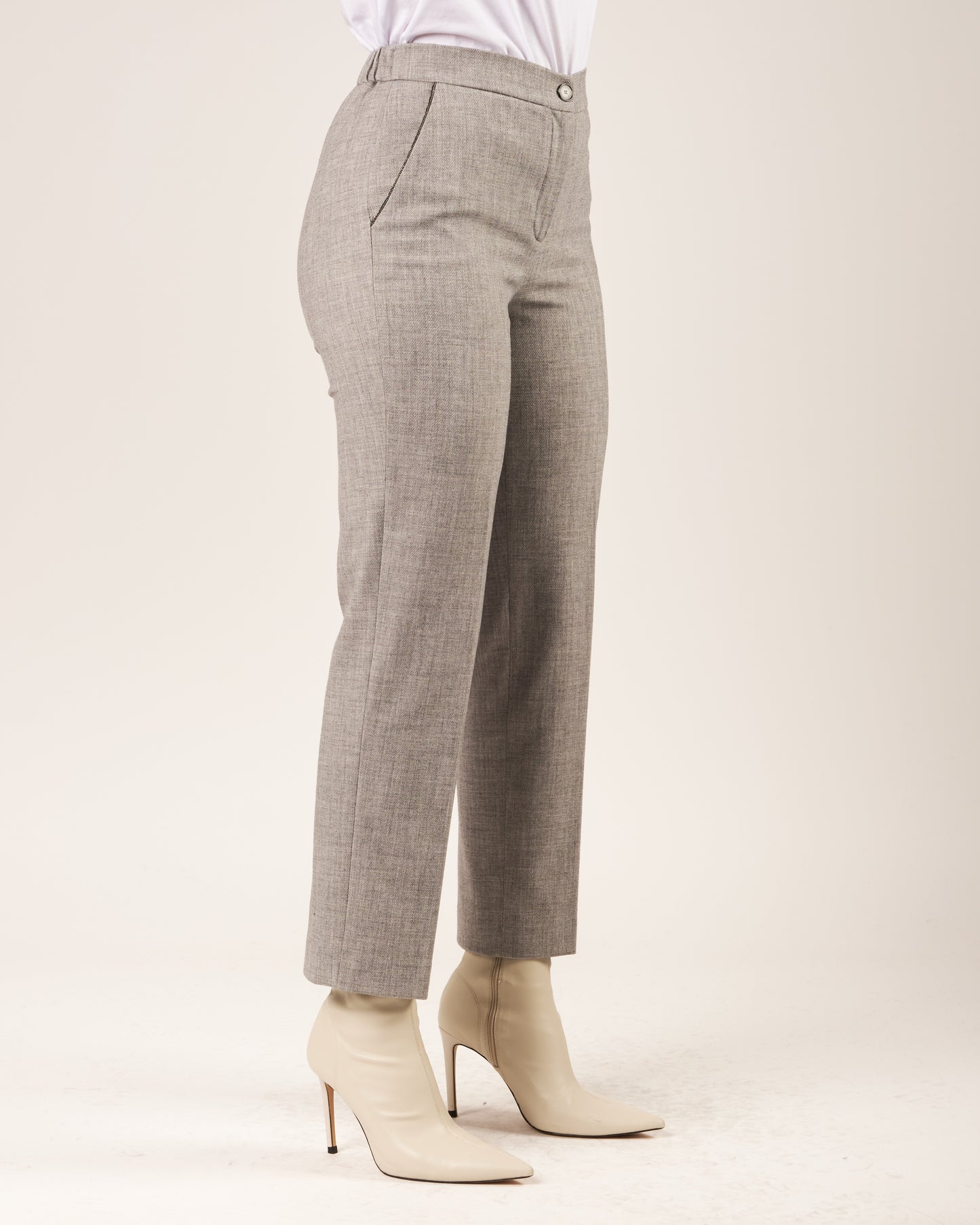 Pantaloni con monile