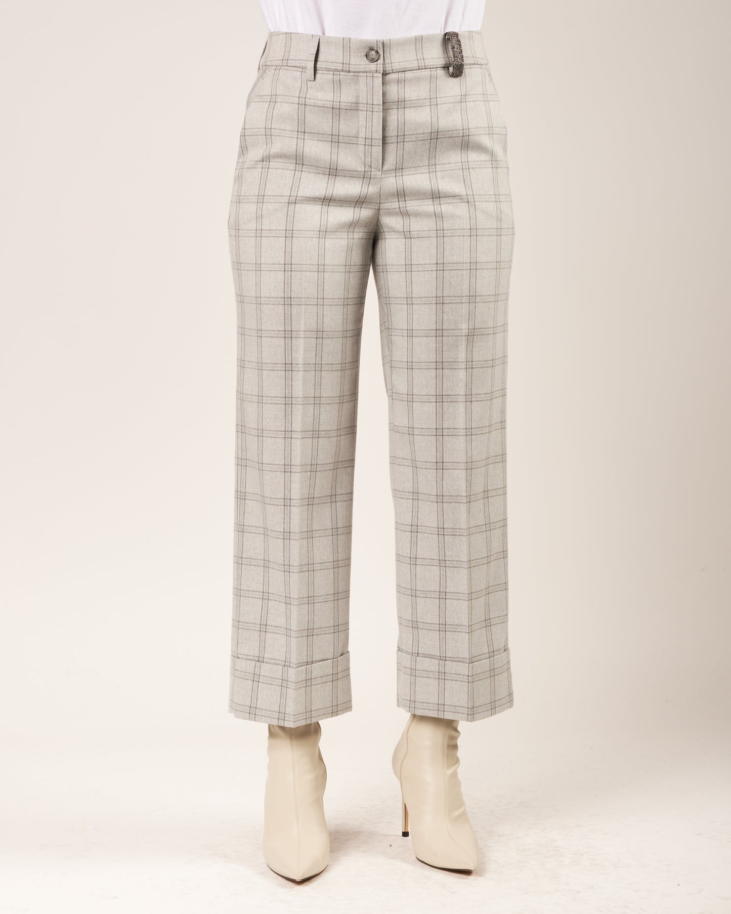 Pantaloni con monile