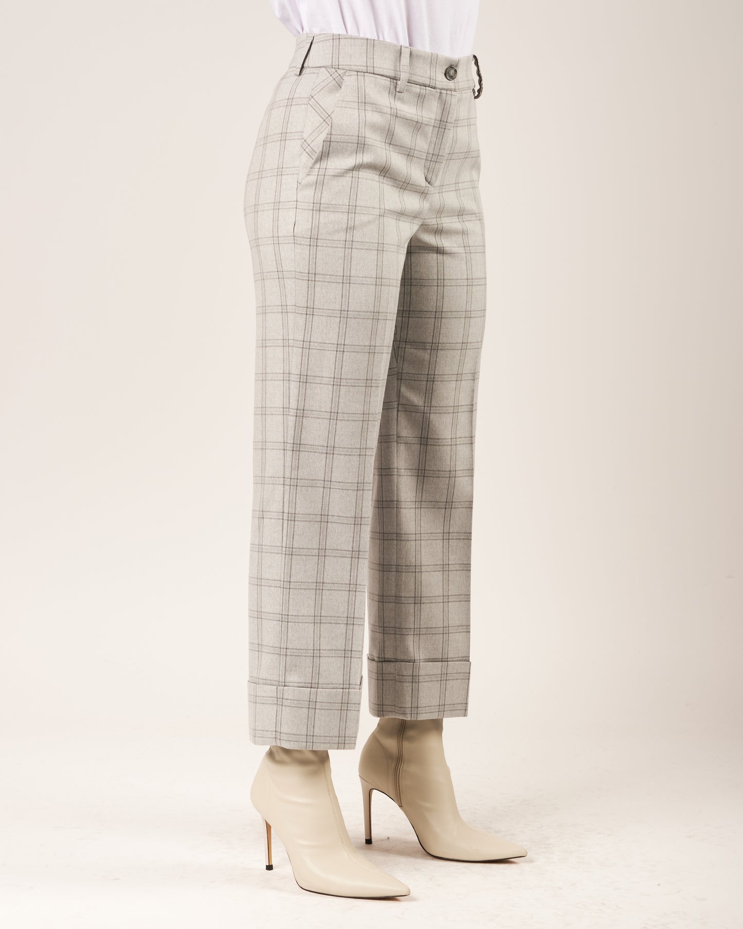 Pantaloni con monile