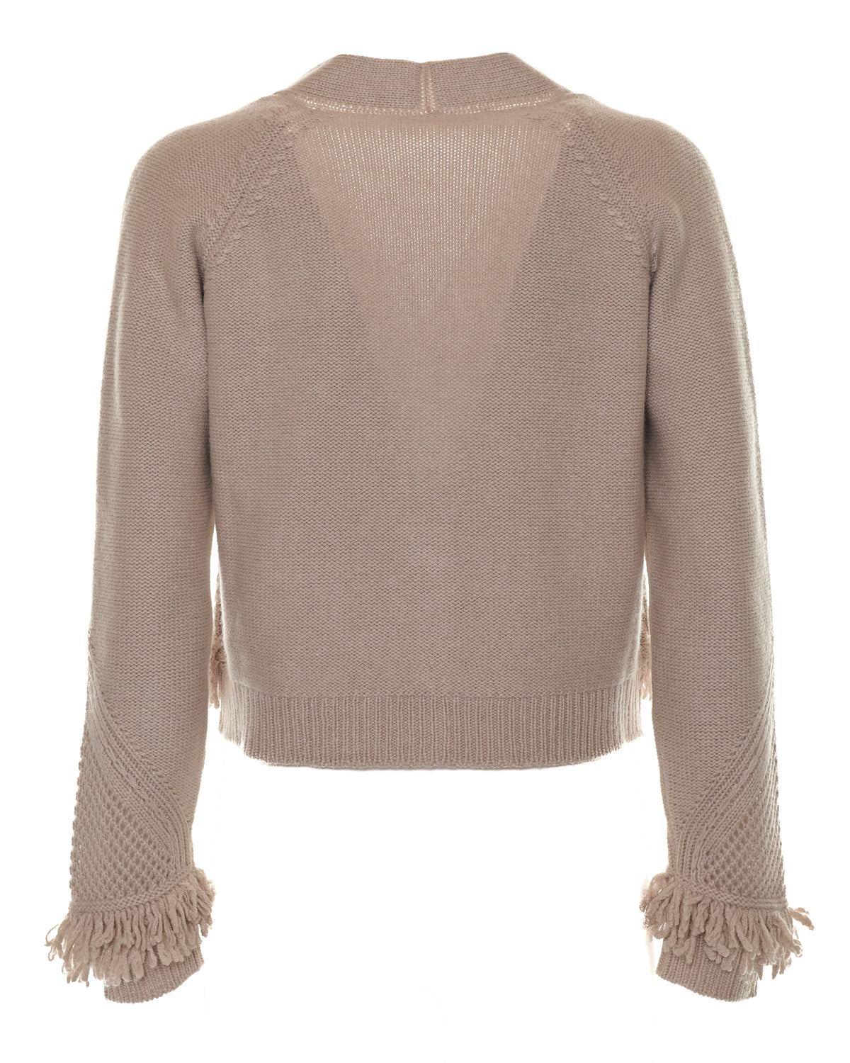 Cardigan con frange