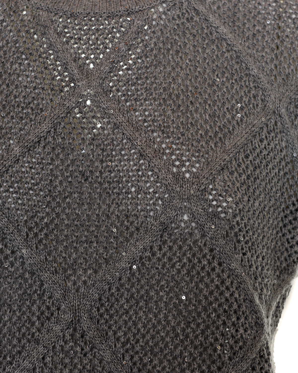 Gilet in filato paillettes
