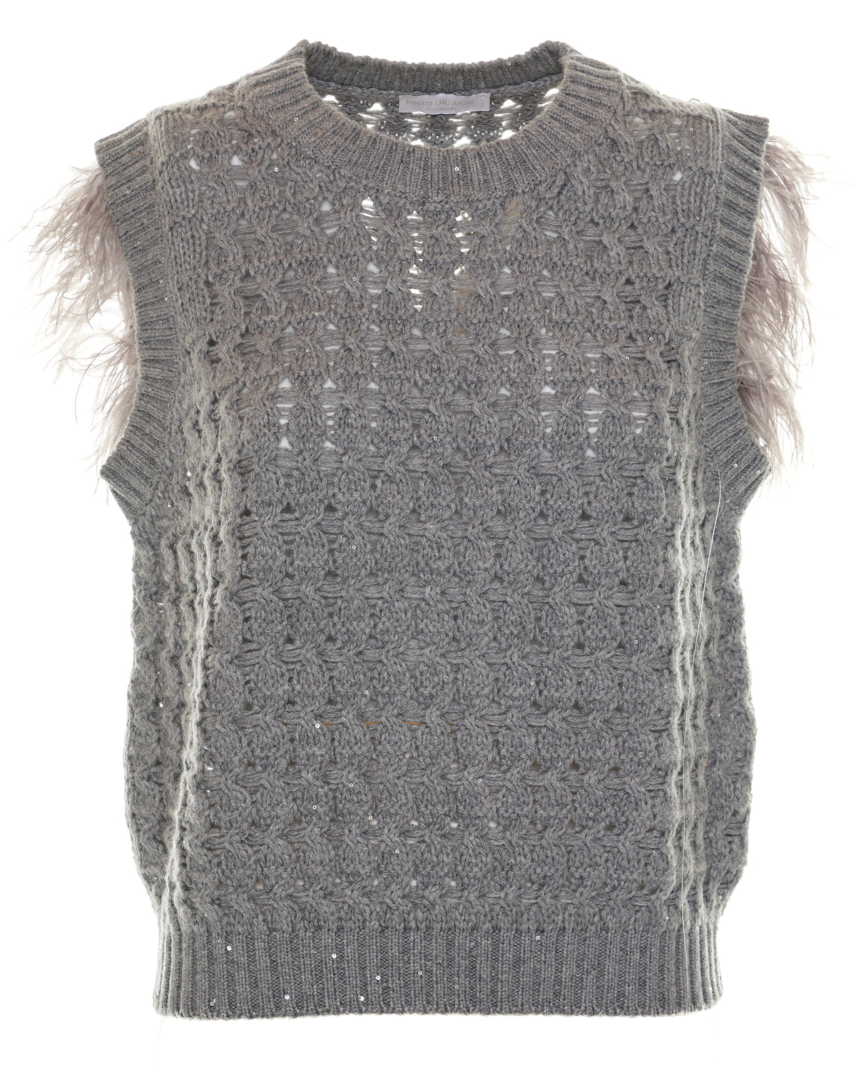 Gilet con piume