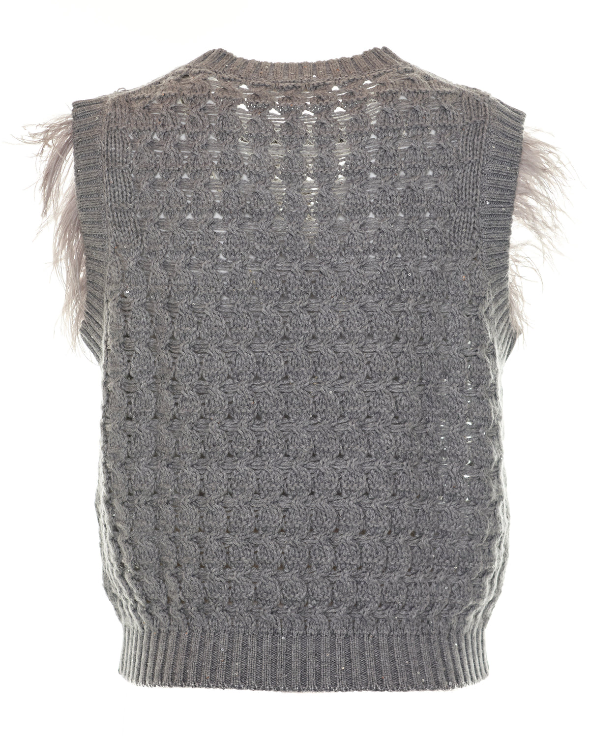 Gilet con piume