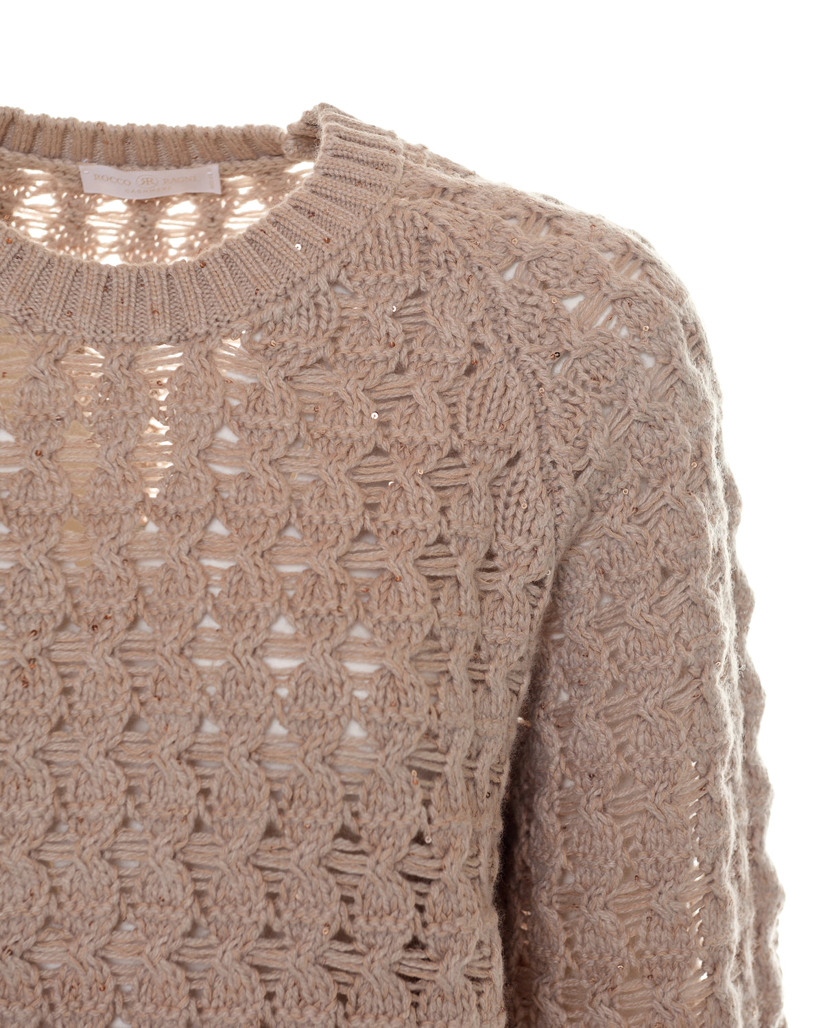 Pullover in filato paillettes