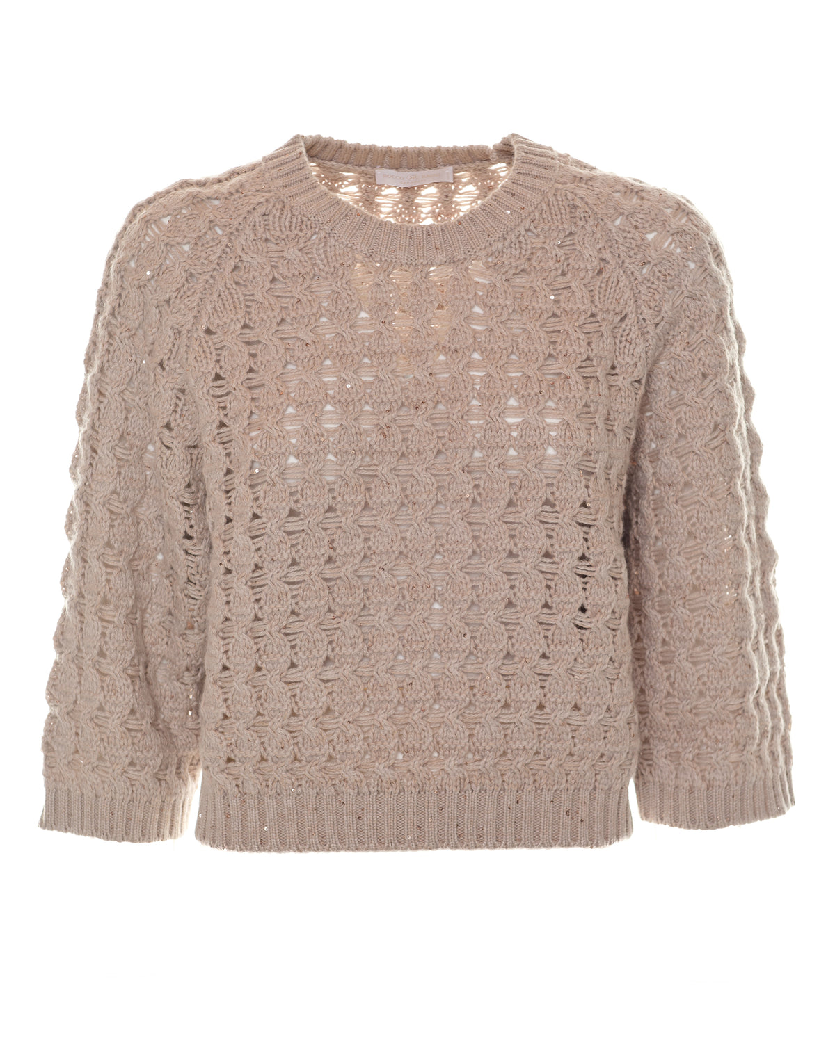 Pullover in filato paillettes