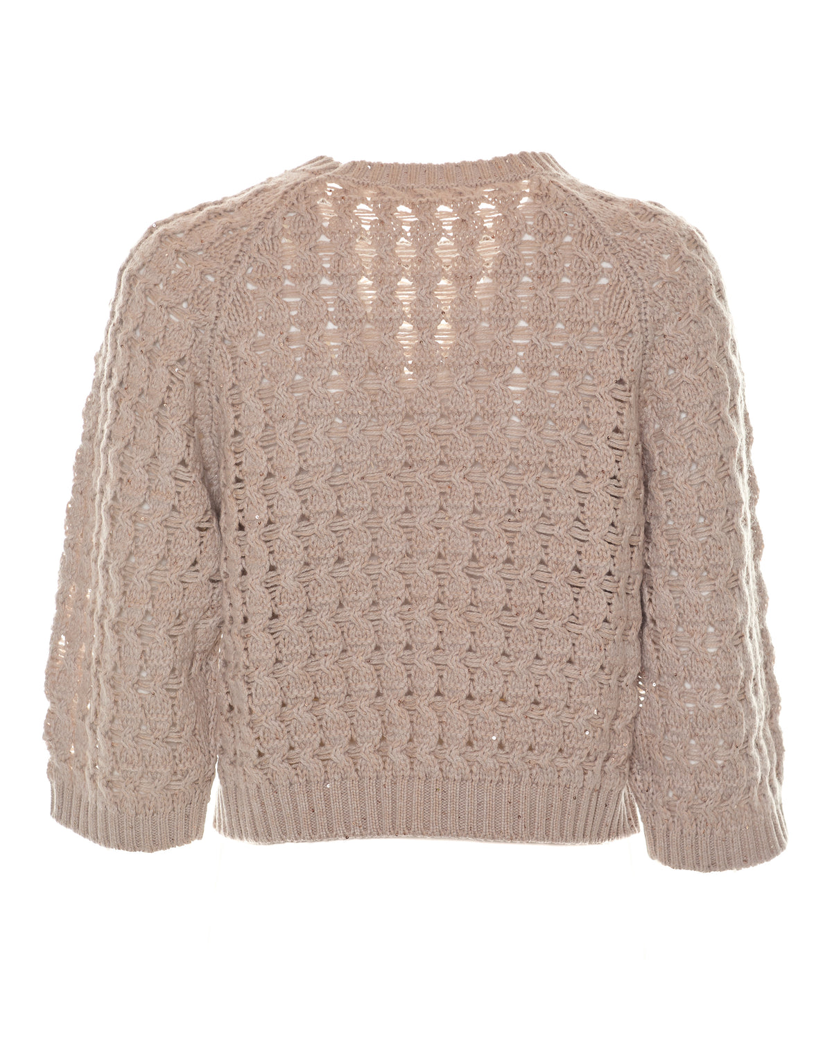 Pullover in filato paillettes