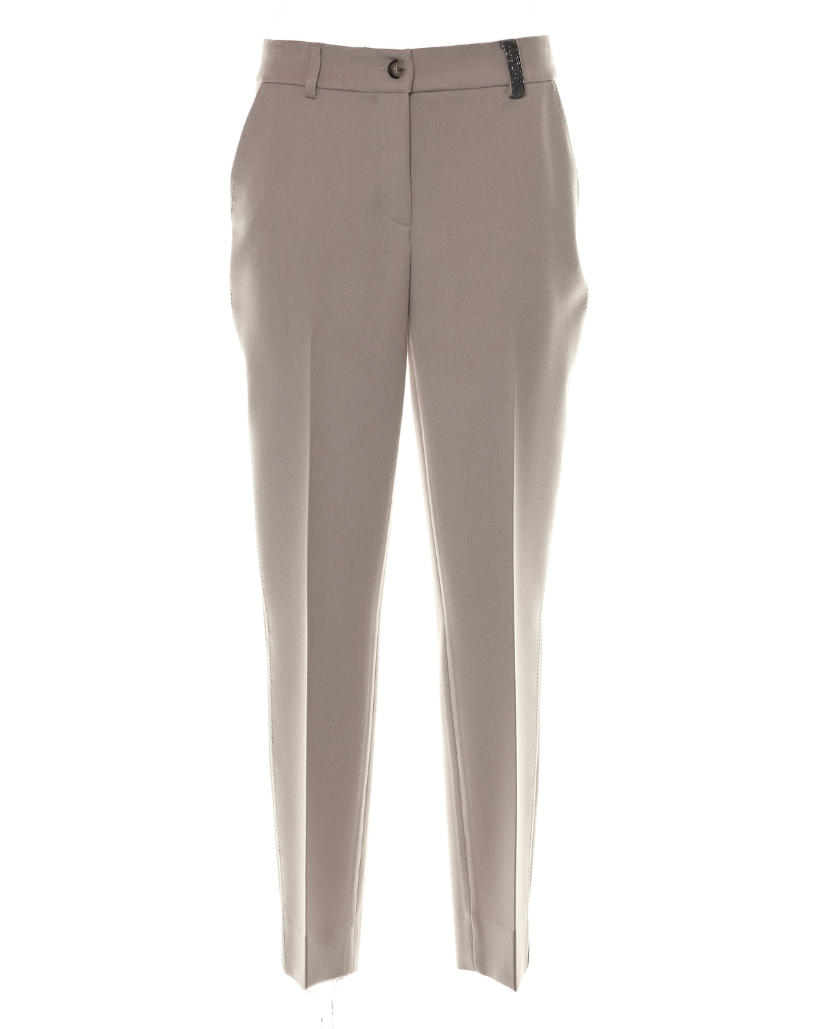 Pantaloni chino con monile