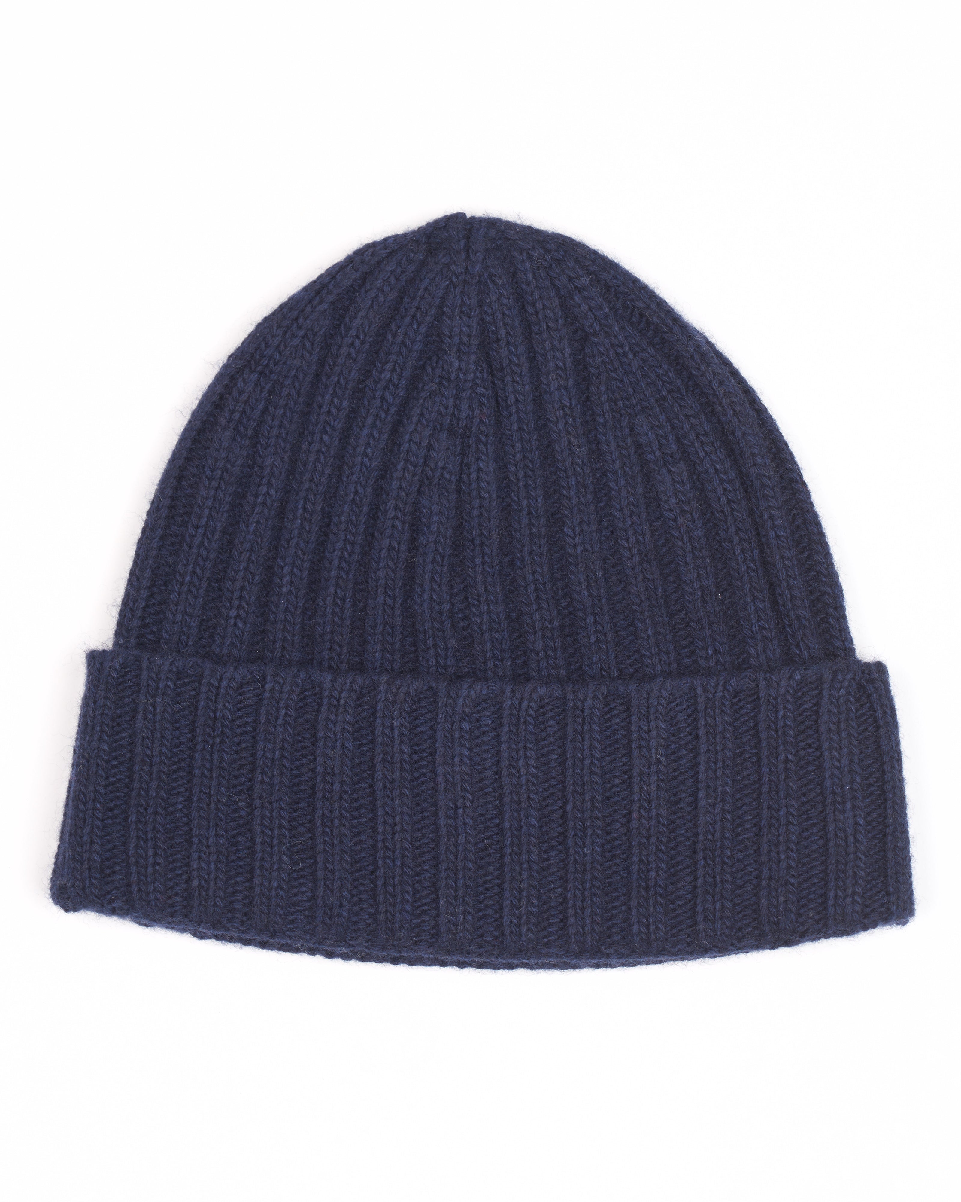 Cuffia a coste misto cashmere