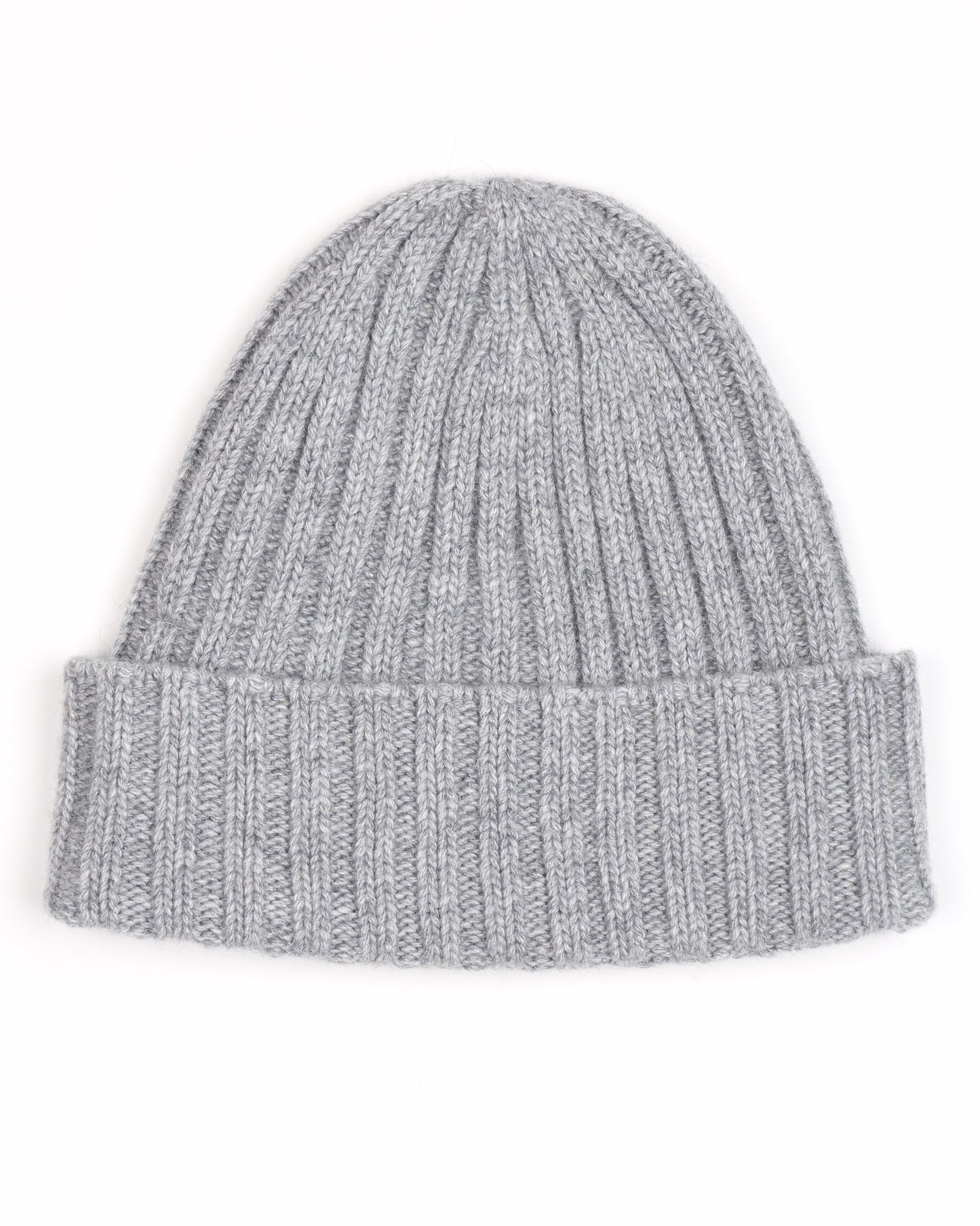 Cuffia a coste misto cashmere