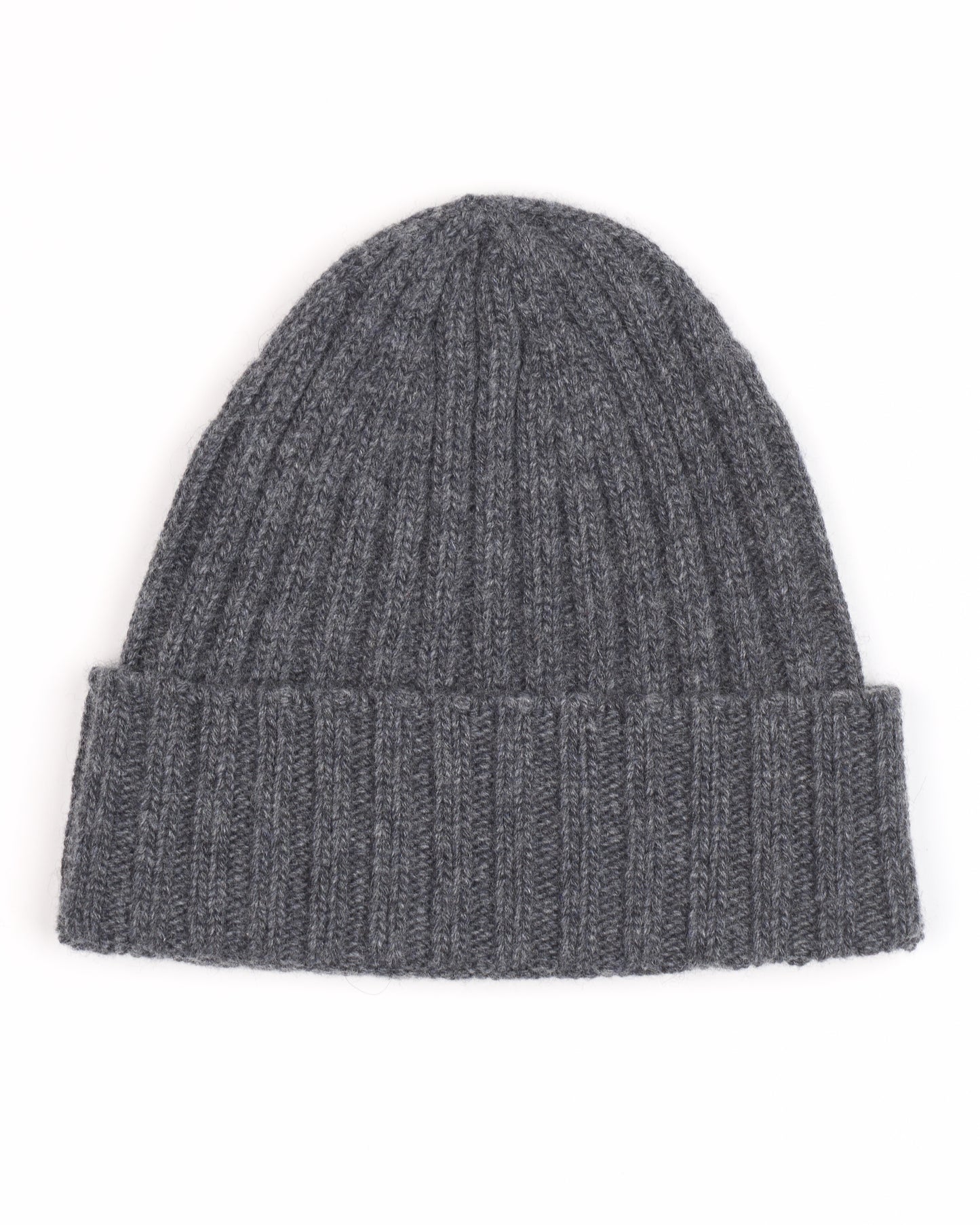 Cuffia a coste misto cashmere