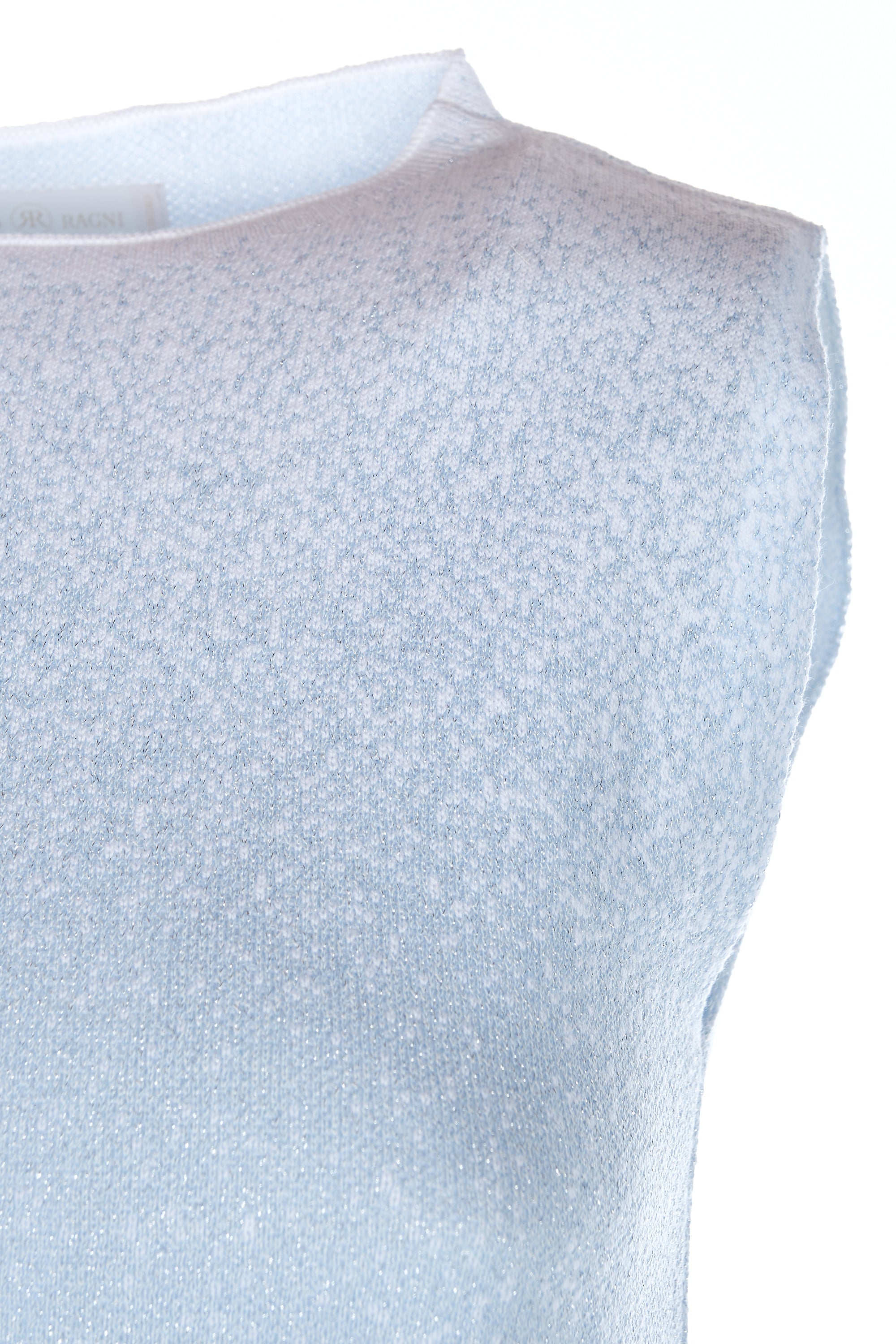 Gilet in cotone con lurex