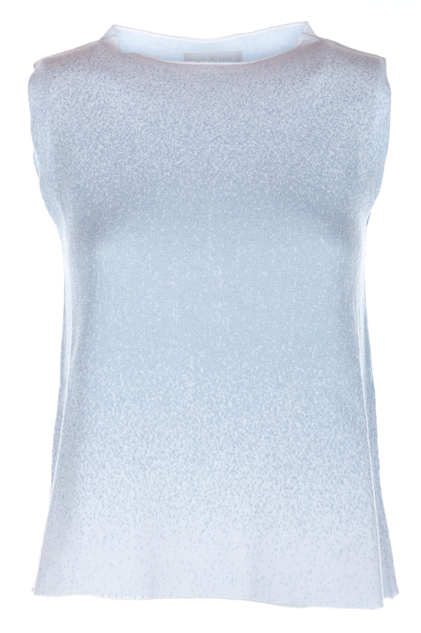 Gilet in cotone con lurex