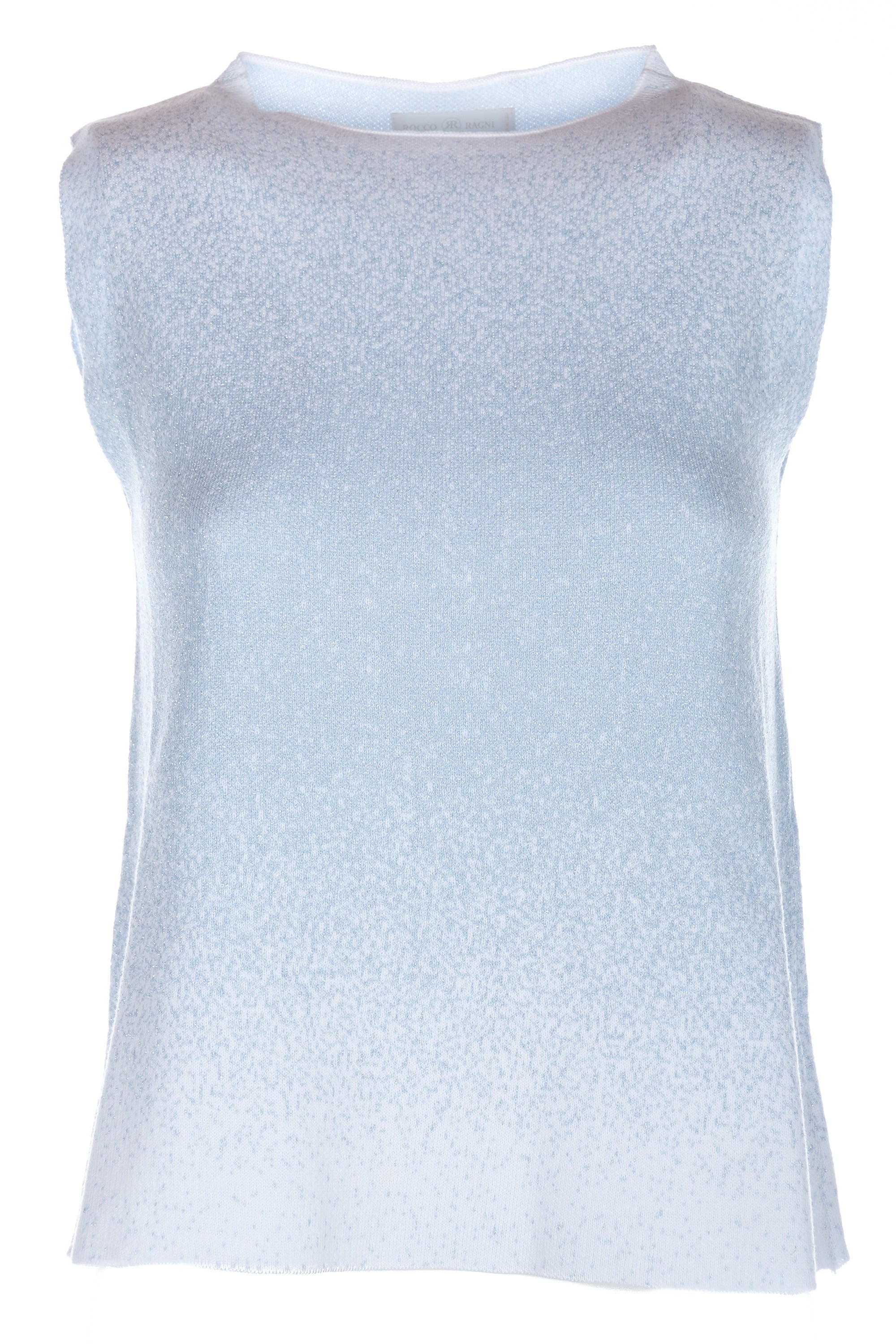 Gilet in cotone con lurex