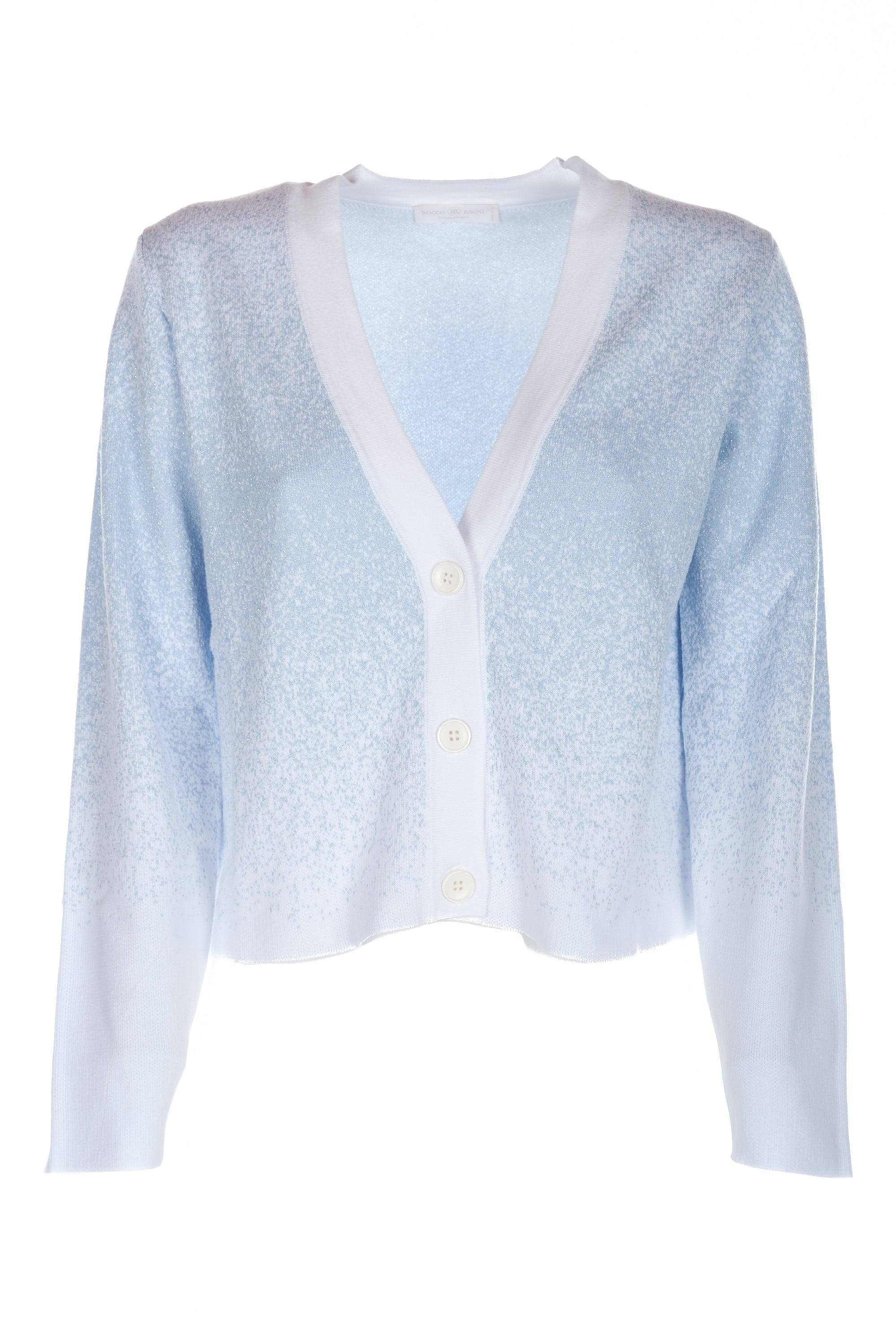 Cardigan in cotone con lurex