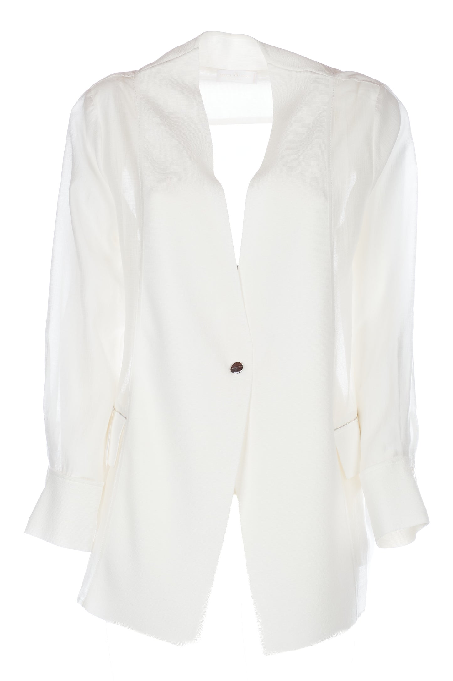 Giacca in tessuto combinato