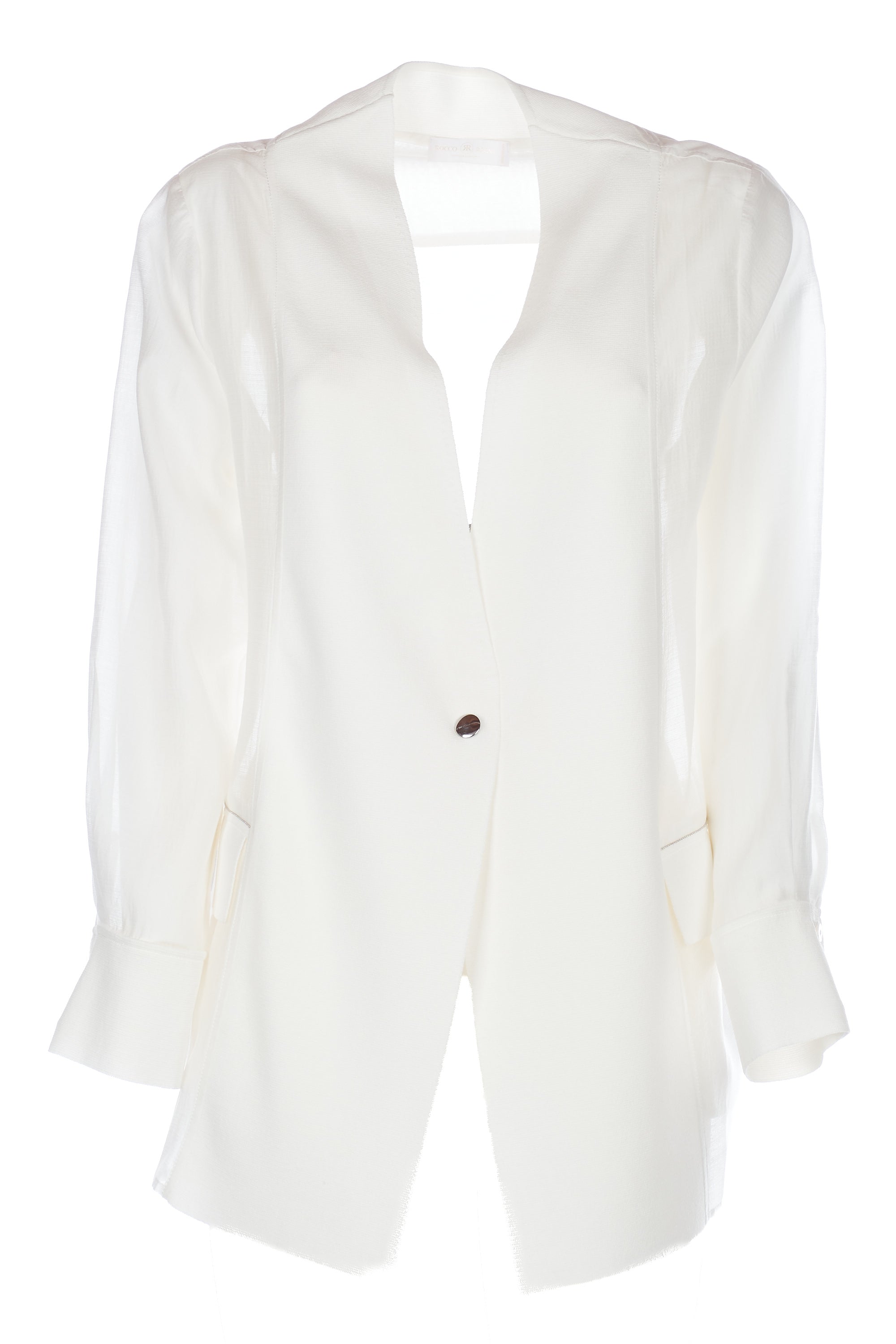 Giacca in tessuto combinato