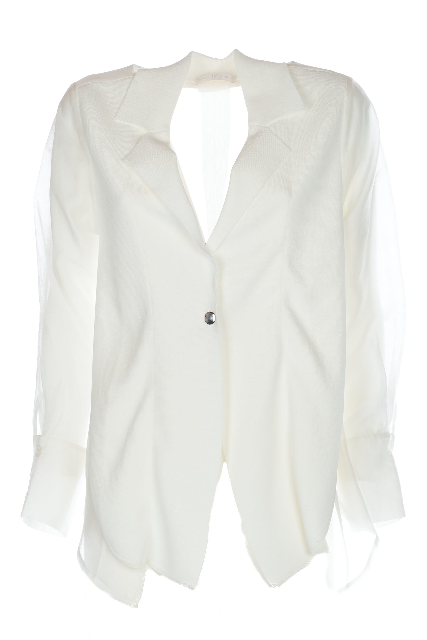 Giacca in tessuto combinato