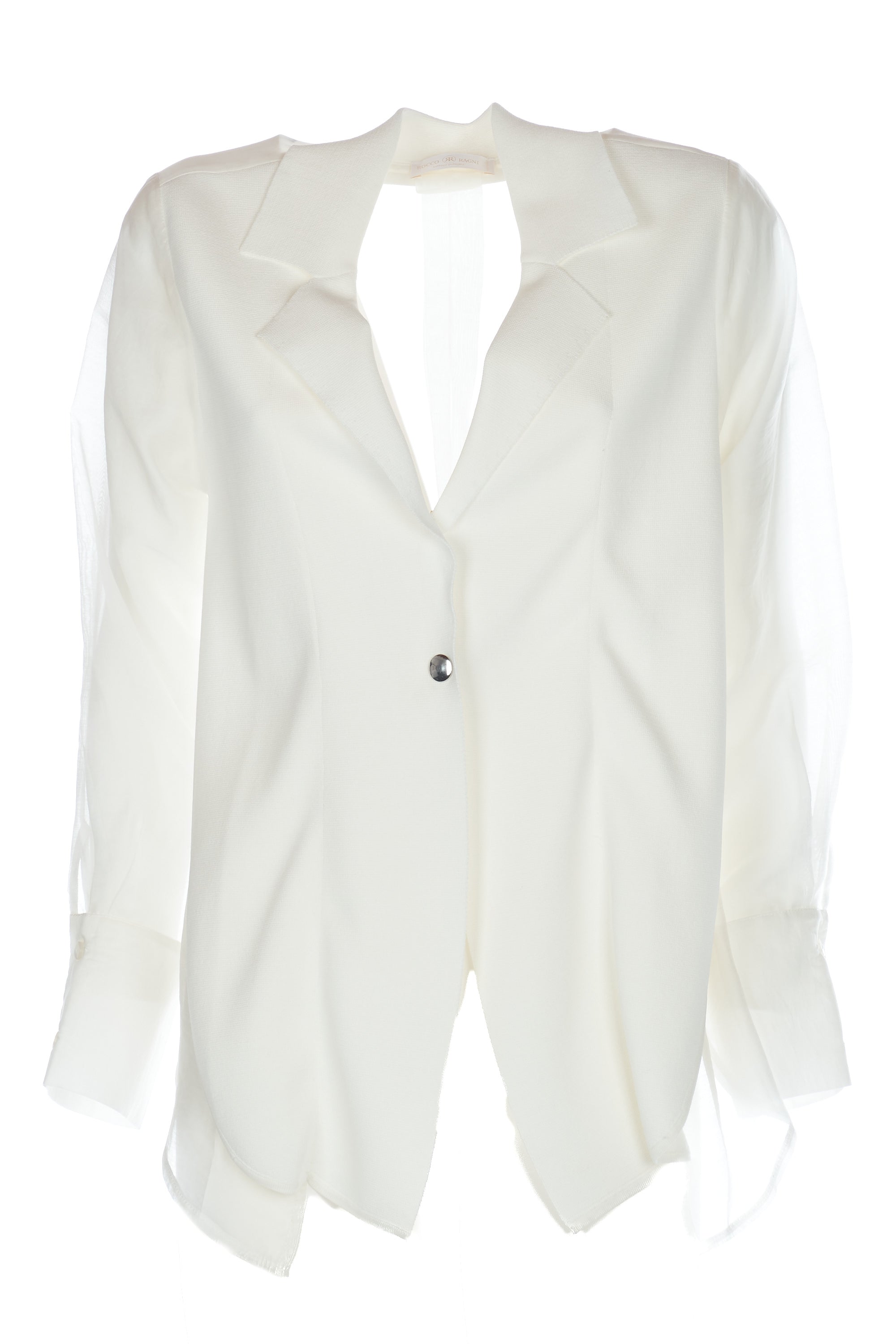 Giacca in tessuto combinato