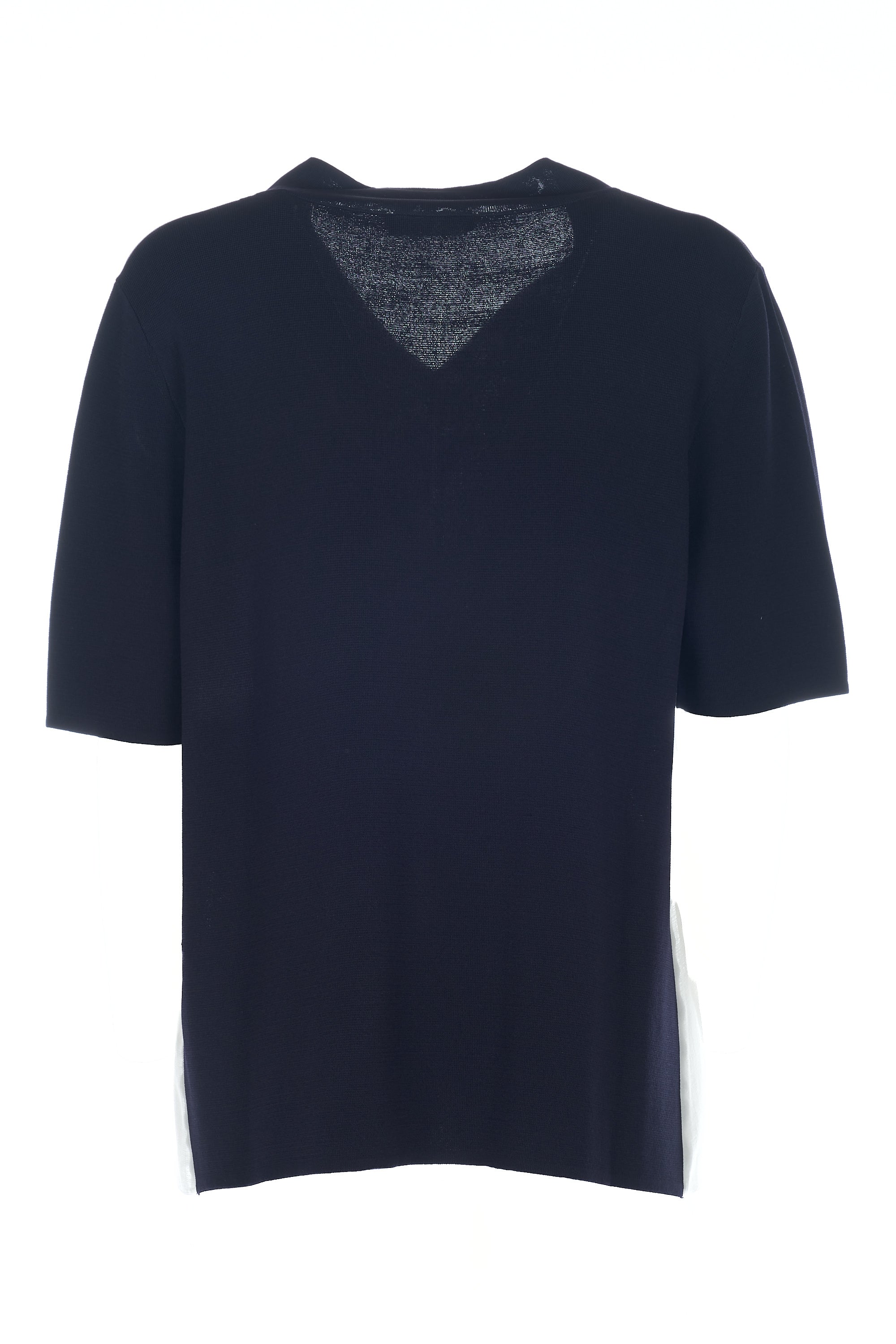 Maglia con inserto in seta