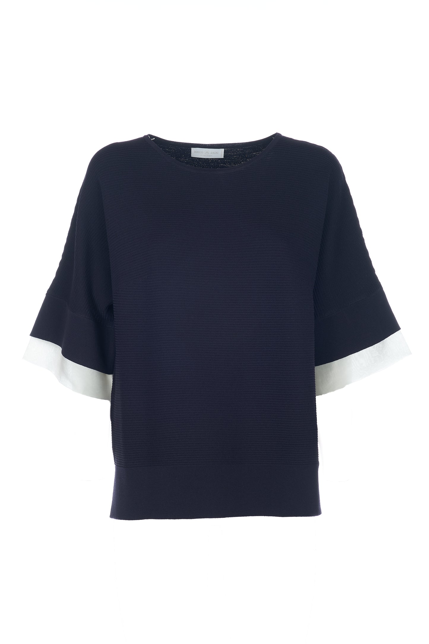 Maglia con inserto in seta