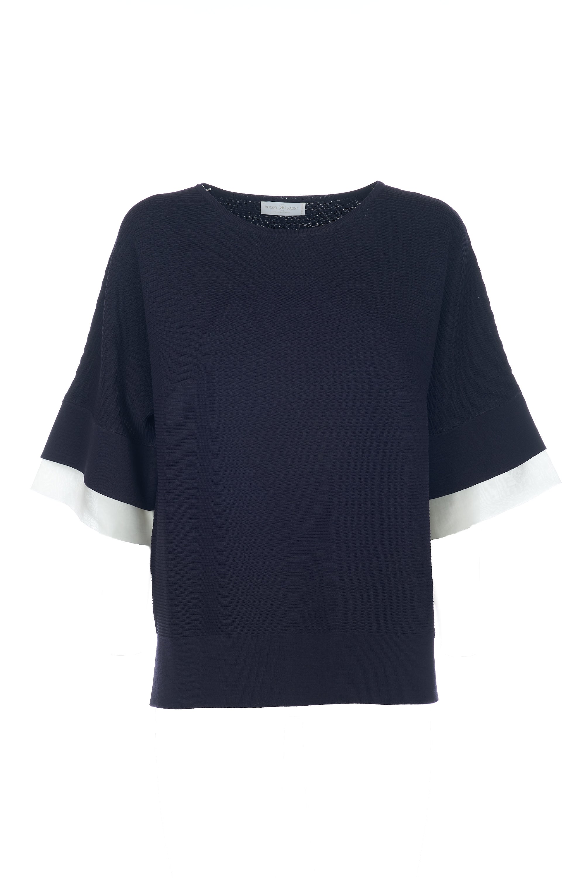 Maglia con inserto in seta