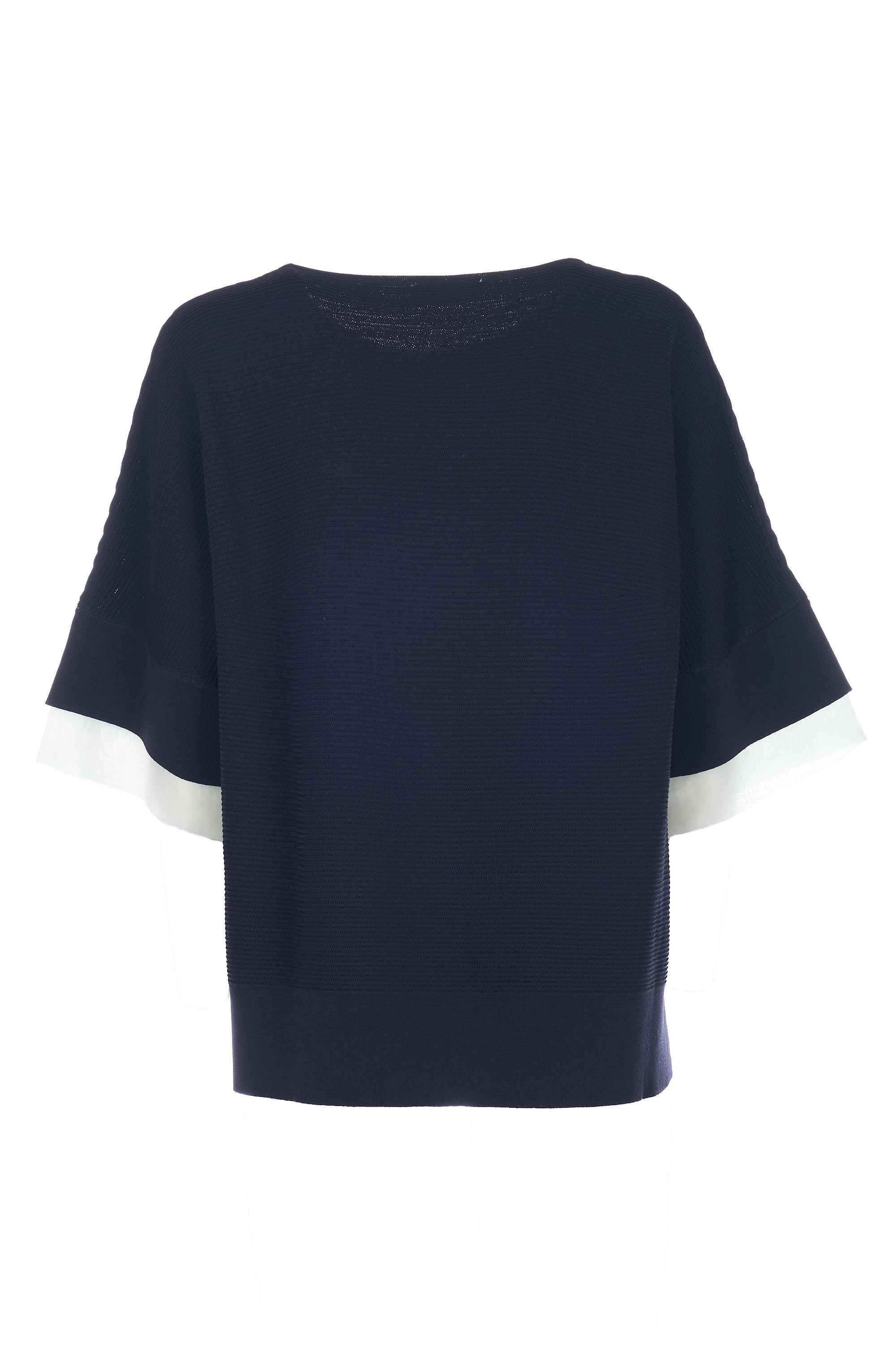 Maglia con inserto in seta