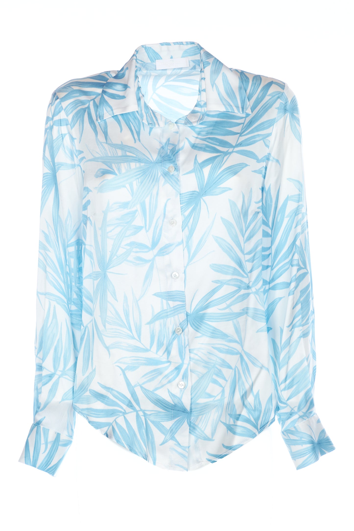 Camicia in raso a fantasia