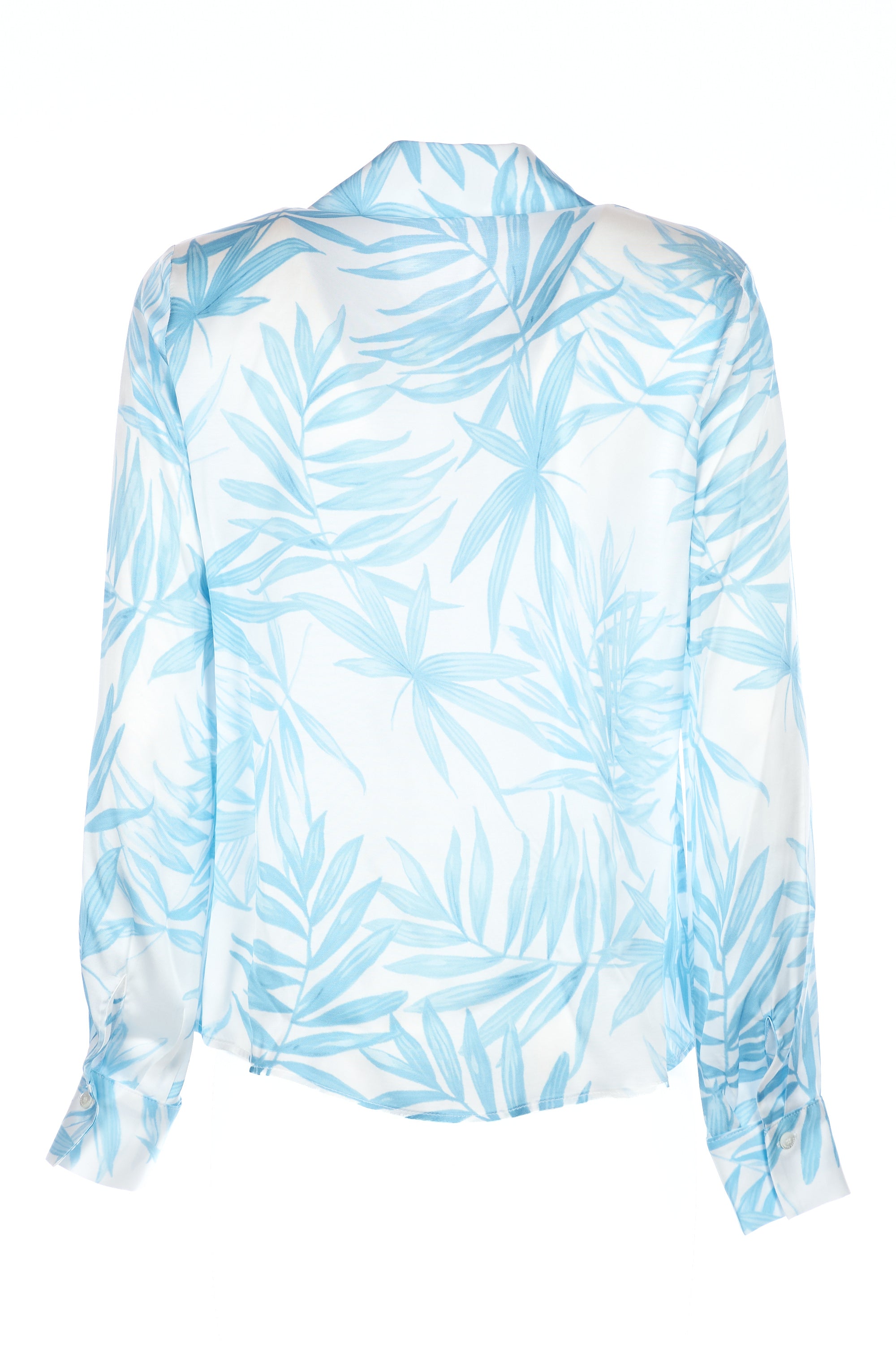 Camicia in raso a fantasia