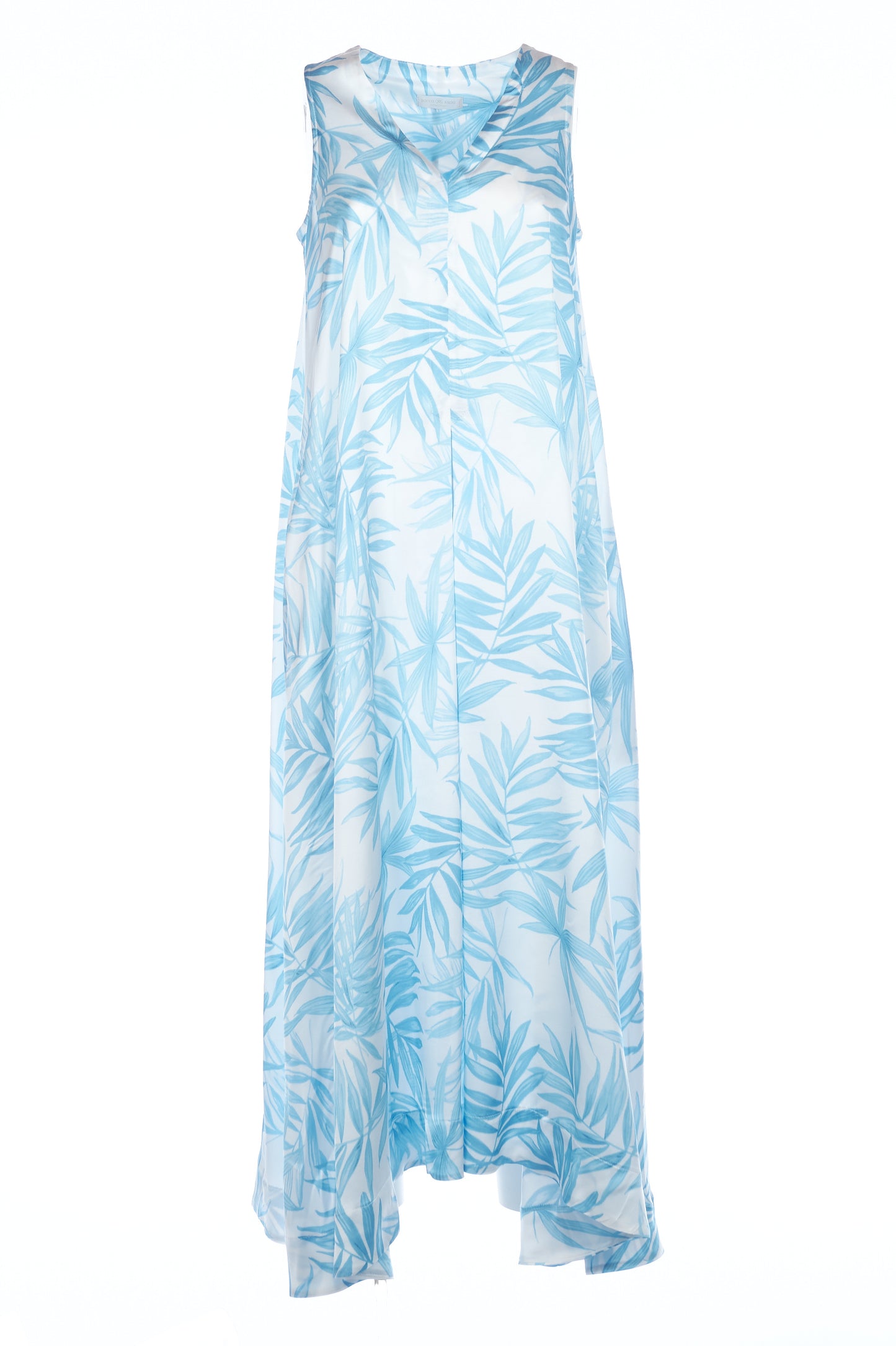 Abito in raso a fantasia