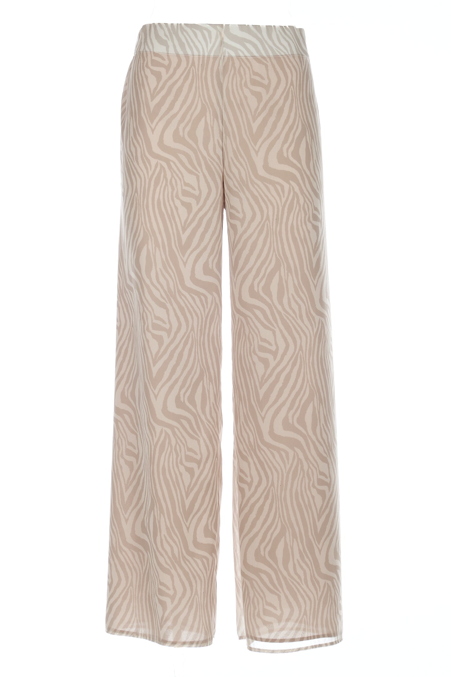 Pantaloni in georgette a fantasia