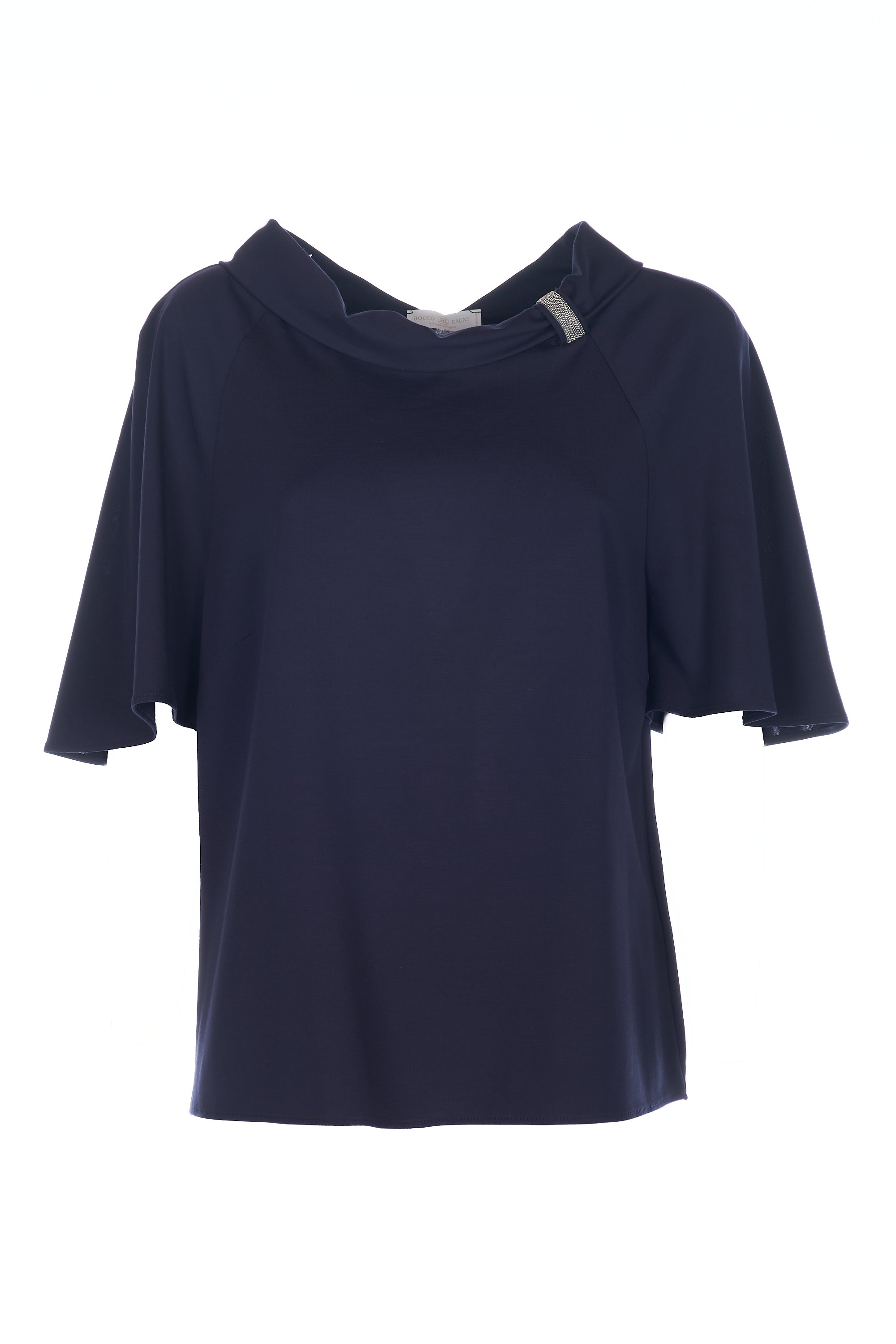 Blusa in jersey con monile