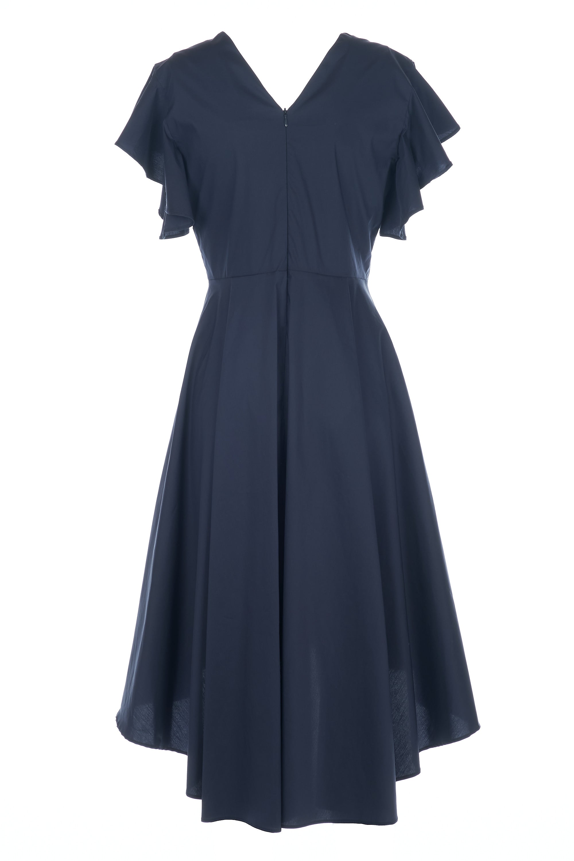 Abito in popeline con ruches