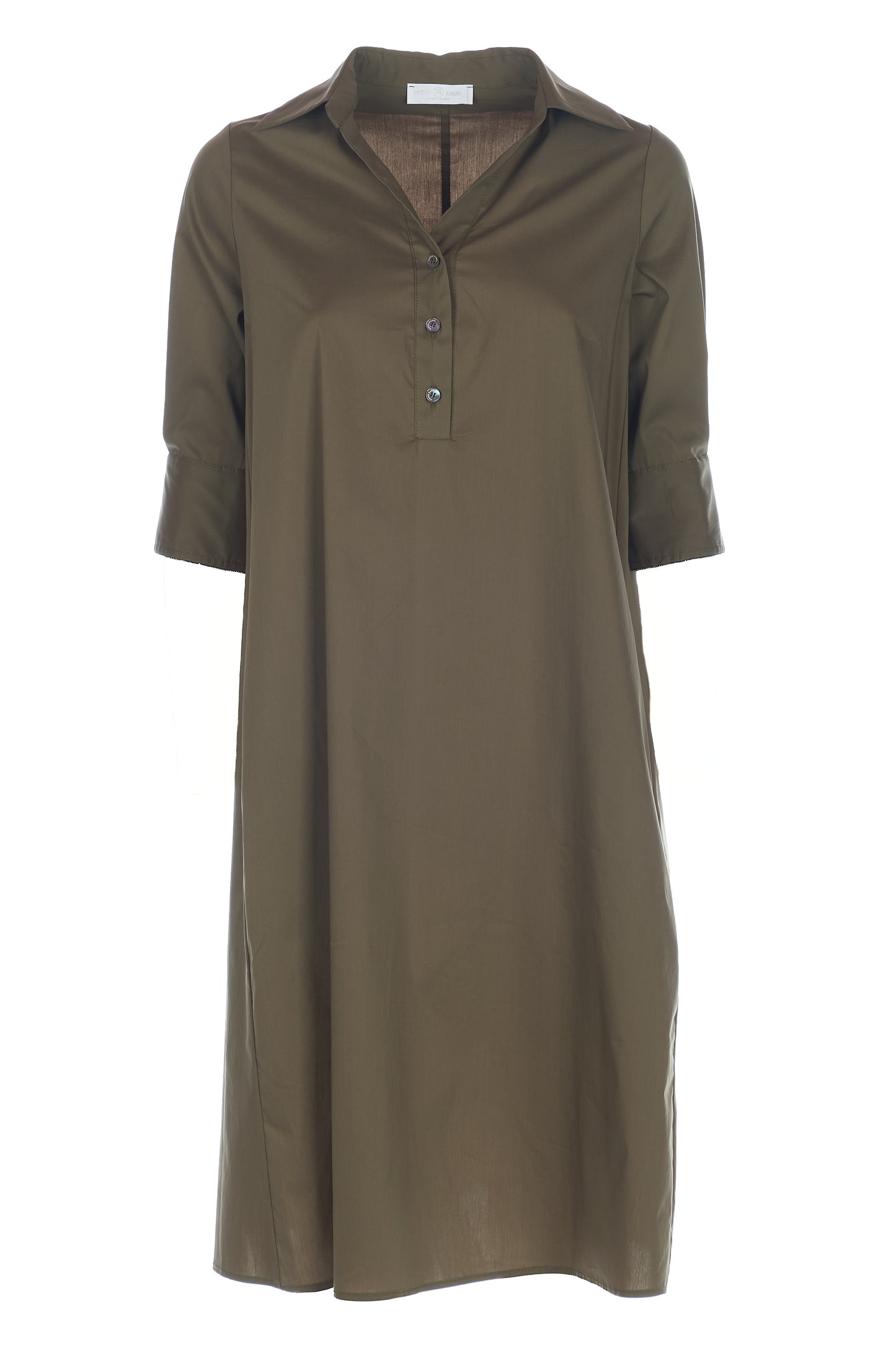 Abito in popeline con monile