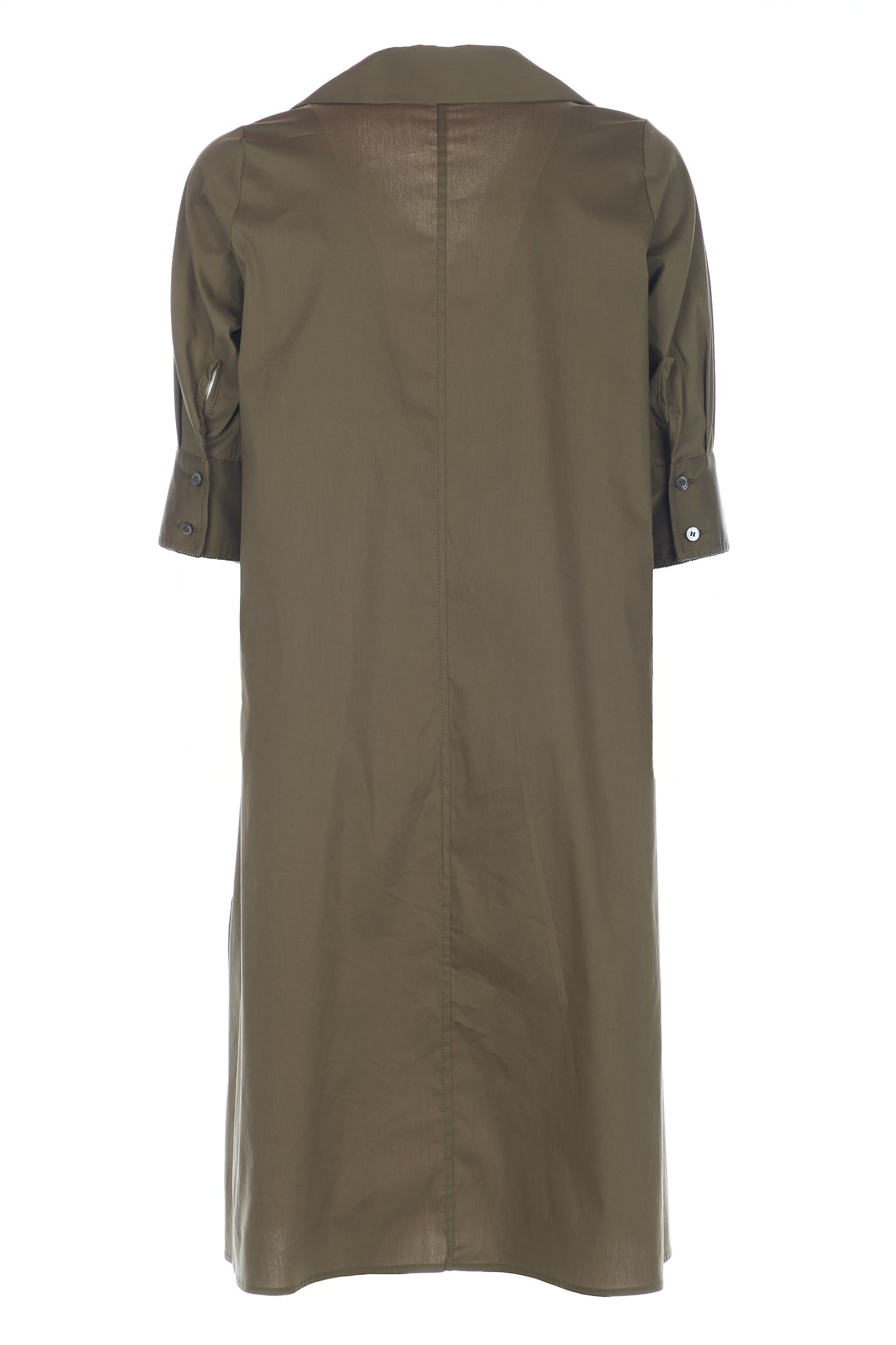 Abito in popeline con monile