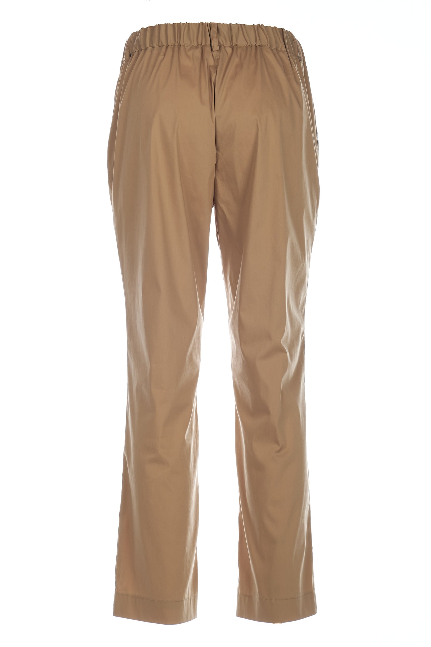 Pantaloni in popeline con monile