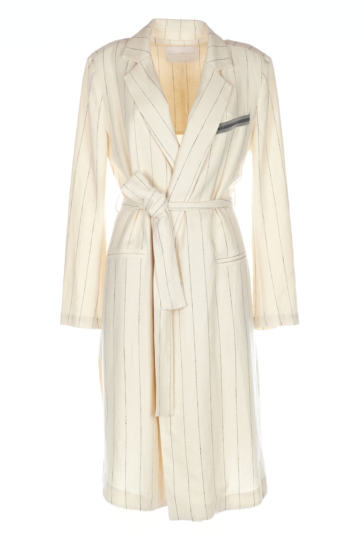 Giacca lunga con monile